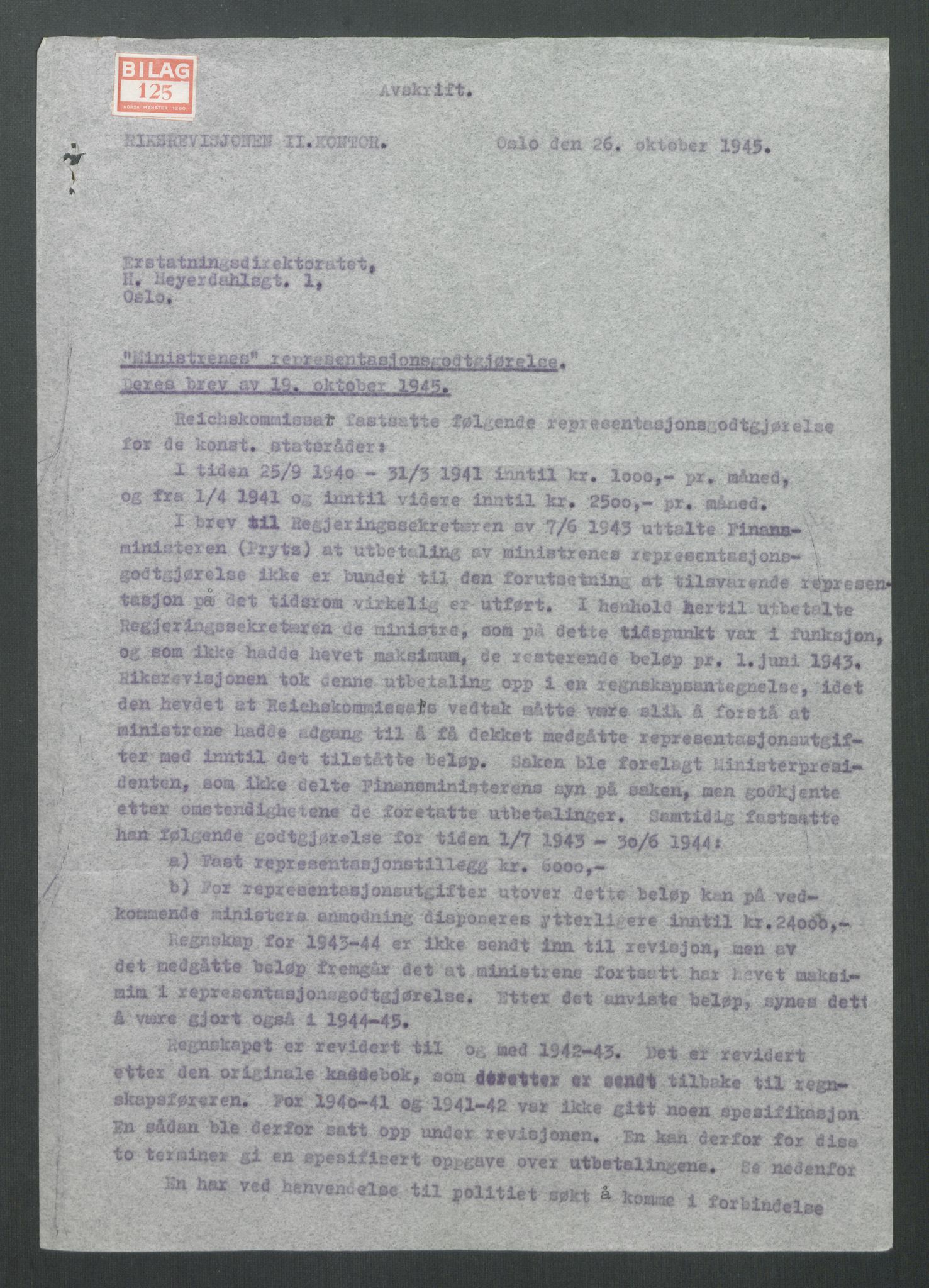 Landssvikarkivet, Oslo politikammer, AV/RA-S-3138-01/D/Di/L0001: Anr. 1559, 1945-1947, s. 1961