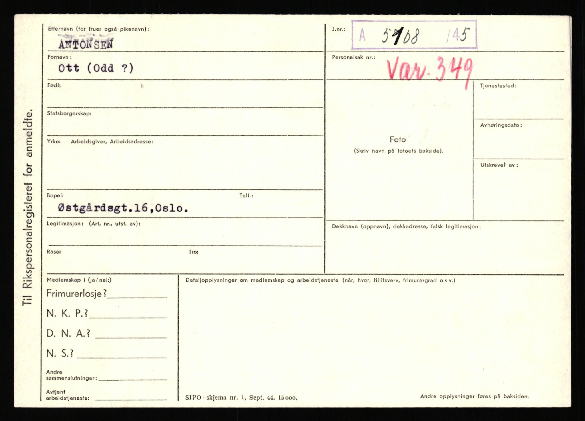 Statspolitiet - Hovedkontoret / Osloavdelingen, AV/RA-S-1329/C/Ca/L0001: Aabakken - Armann, 1943-1945, s. 4704