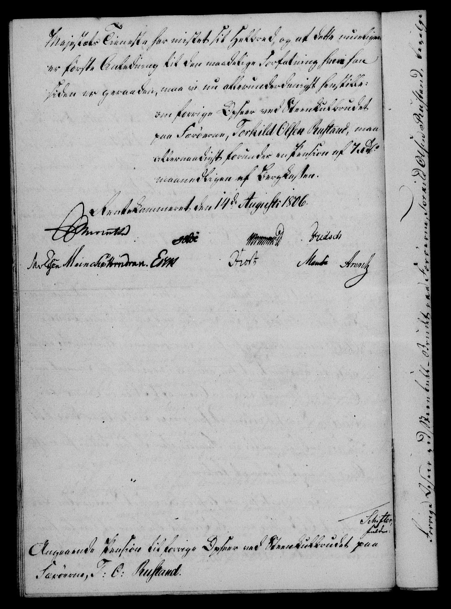Rentekammeret, Renteskriverkontorene, AV/RA-EA-3115/M/Mf/Mfb/L0007: Relasjons- og resolusjonsprotokoll med register (merket RK 54.13), 1805-1806