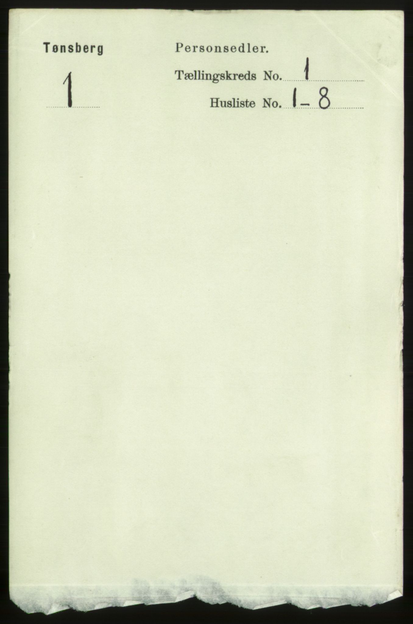 RA, Folketelling 1891 for 0705 Tønsberg kjøpstad, 1891, s. 1164