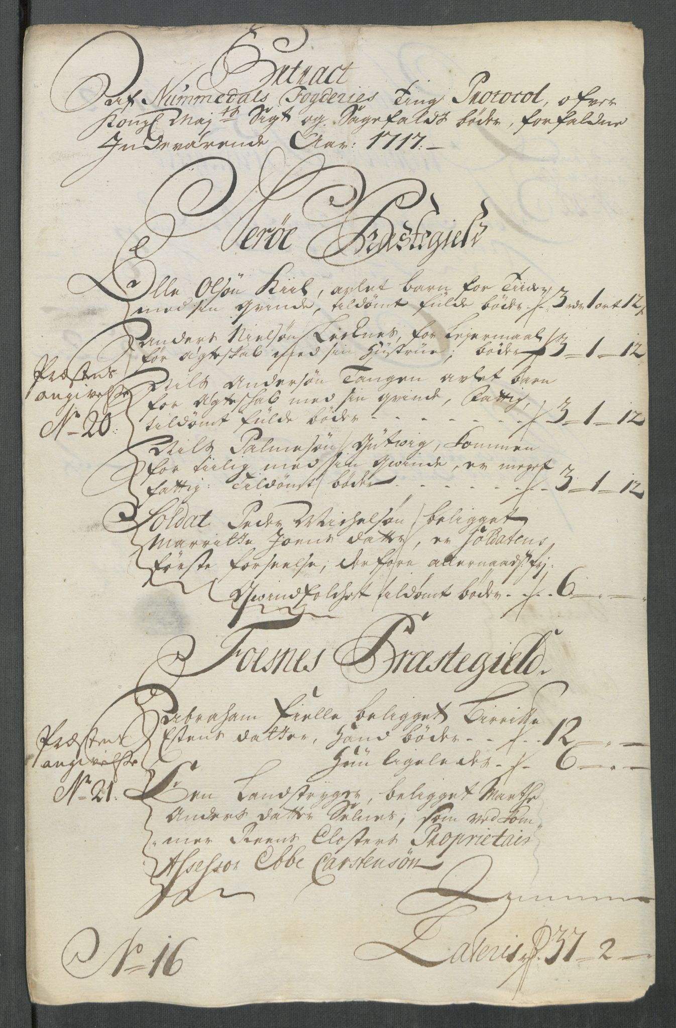 Rentekammeret inntil 1814, Reviderte regnskaper, Fogderegnskap, RA/EA-4092/R64/L4438: Fogderegnskap Namdal, 1717, s. 170