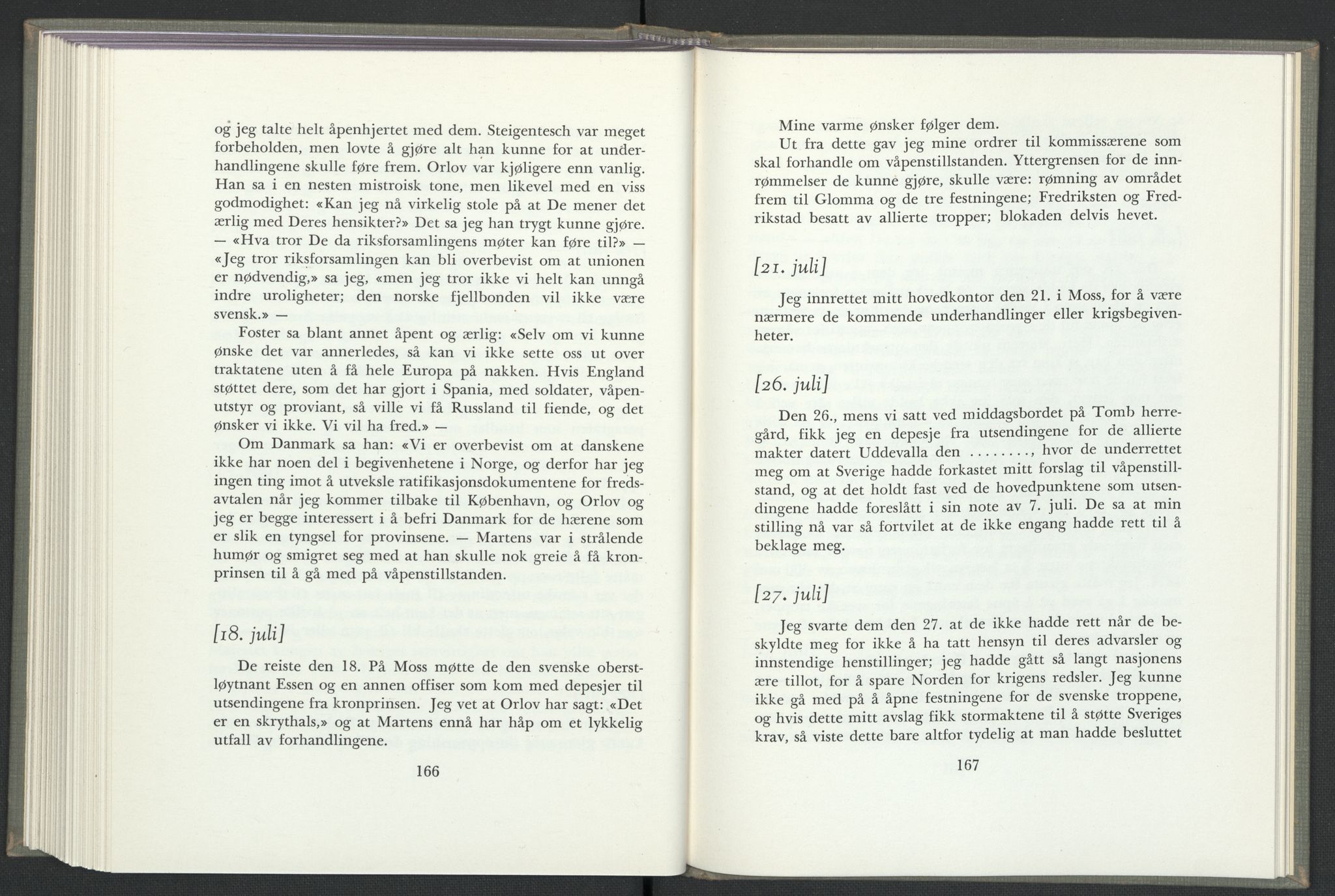 Andre publikasjoner, PUBL/PUBL-999/0003/0002: Christian Frederiks dagbok fra 1814 (1954), 1814, s. 87