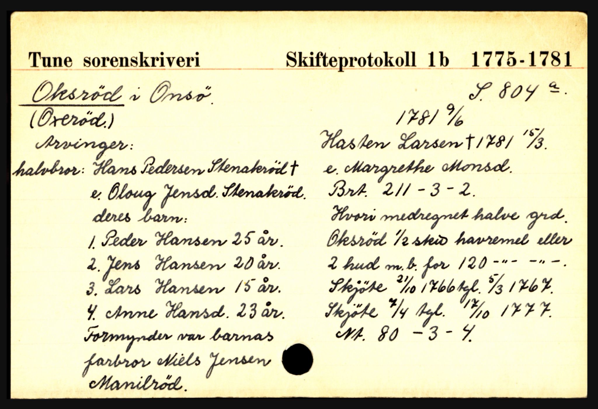 Tune sorenskriveri, SAO/A-10470/H, 1772-1799, s. 124