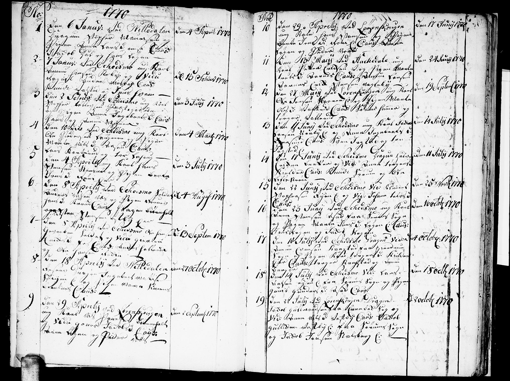Skedsmo prestekontor Kirkebøker, AV/SAO-A-10033a/F/Fa/L0006: Ministerialbok nr. I 6, 1767-1807