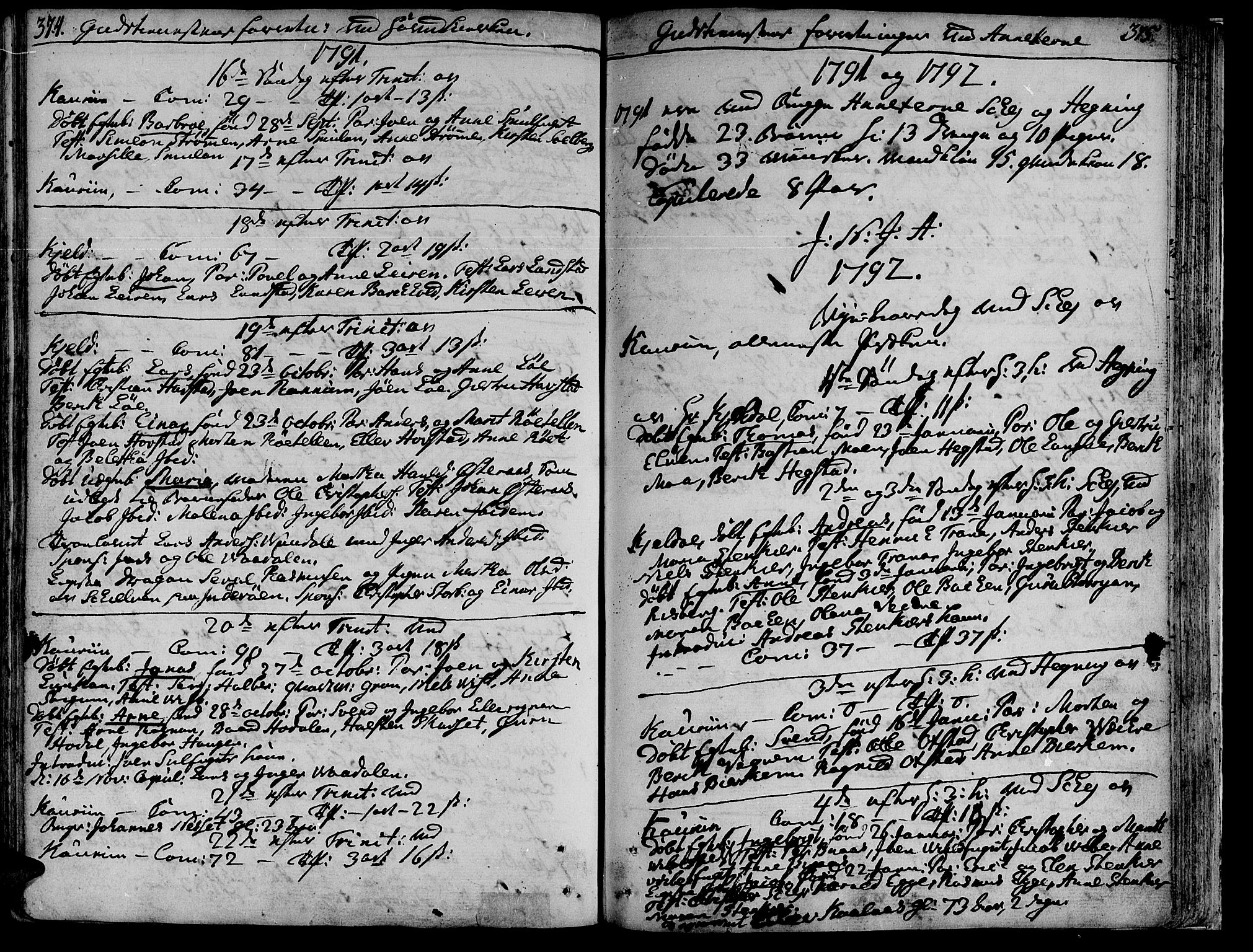 Ministerialprotokoller, klokkerbøker og fødselsregistre - Nord-Trøndelag, AV/SAT-A-1458/735/L0331: Ministerialbok nr. 735A02, 1762-1794, s. 374-375