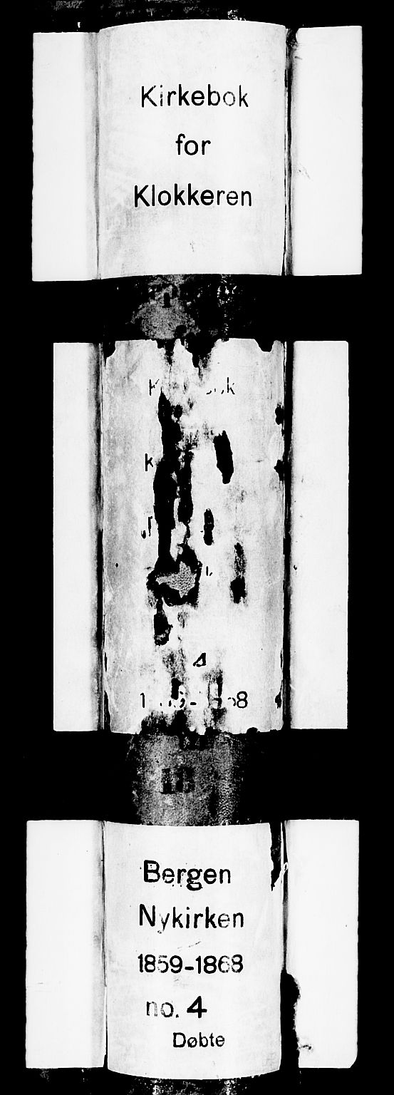 Nykirken Sokneprestembete, SAB/A-77101/H/Hab: Klokkerbok nr. B 2, 1859-1868