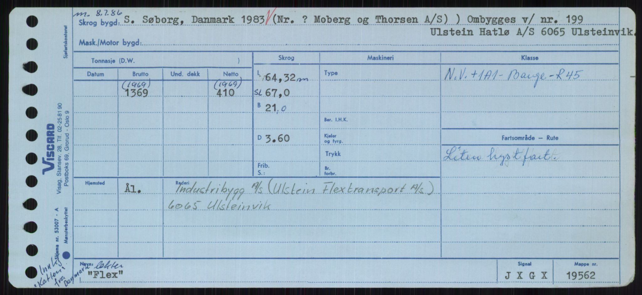 Sjøfartsdirektoratet med forløpere, Skipsmålingen, AV/RA-S-1627/H/Hc/L0001: Lektere, A-Y, s. 199