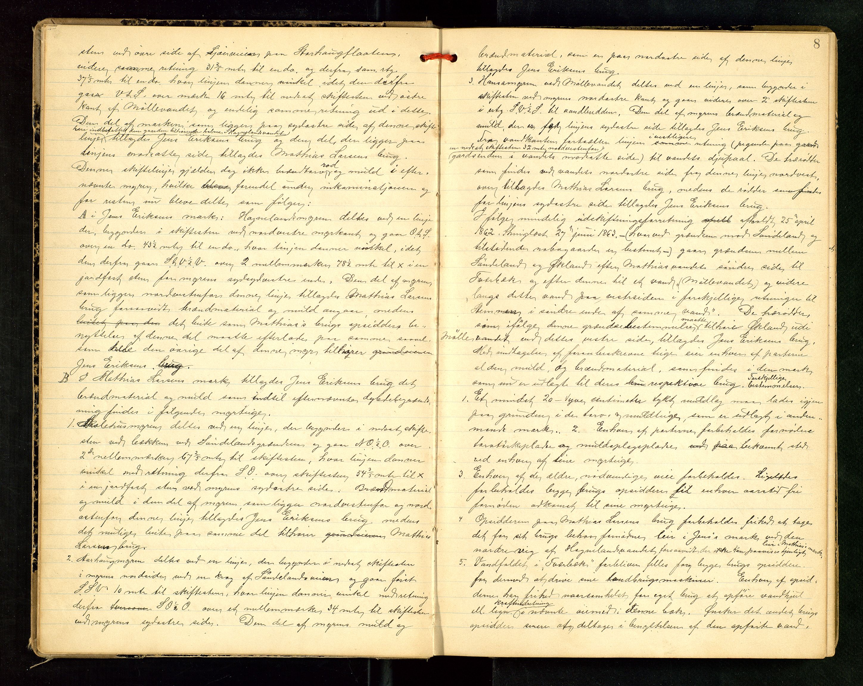 Rogaland jordskifterett, AV/SAST-A-102426/Oa/L0018: Forhandlingsprotokoll, 1888-1894, s. 8