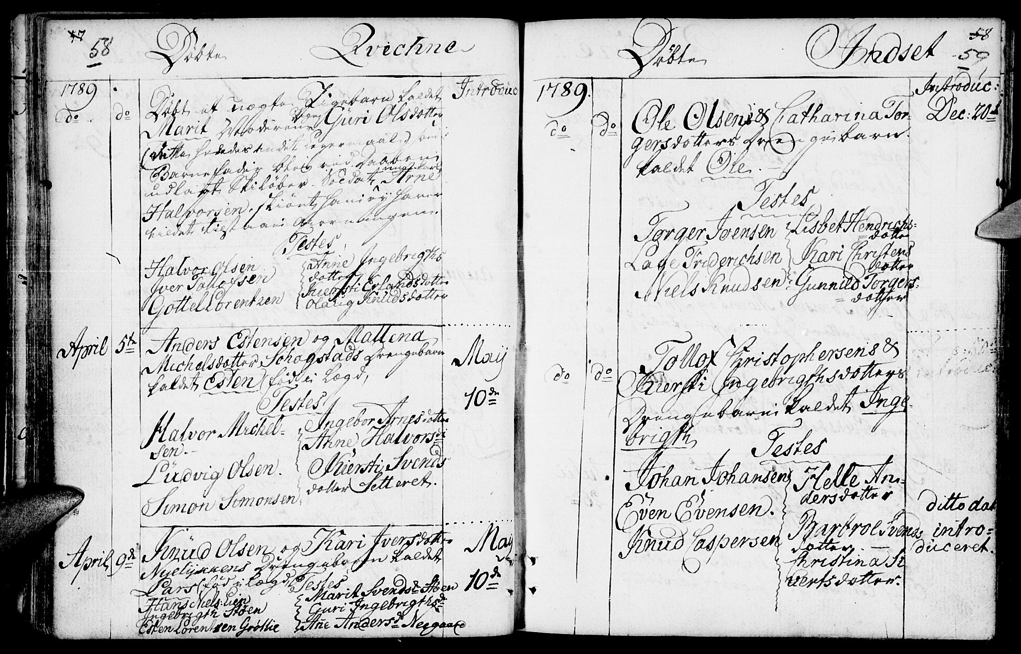 Kvikne prestekontor, AV/SAH-PREST-064/H/Ha/Haa/L0003: Ministerialbok nr. 3, 1785-1814, s. 58-59