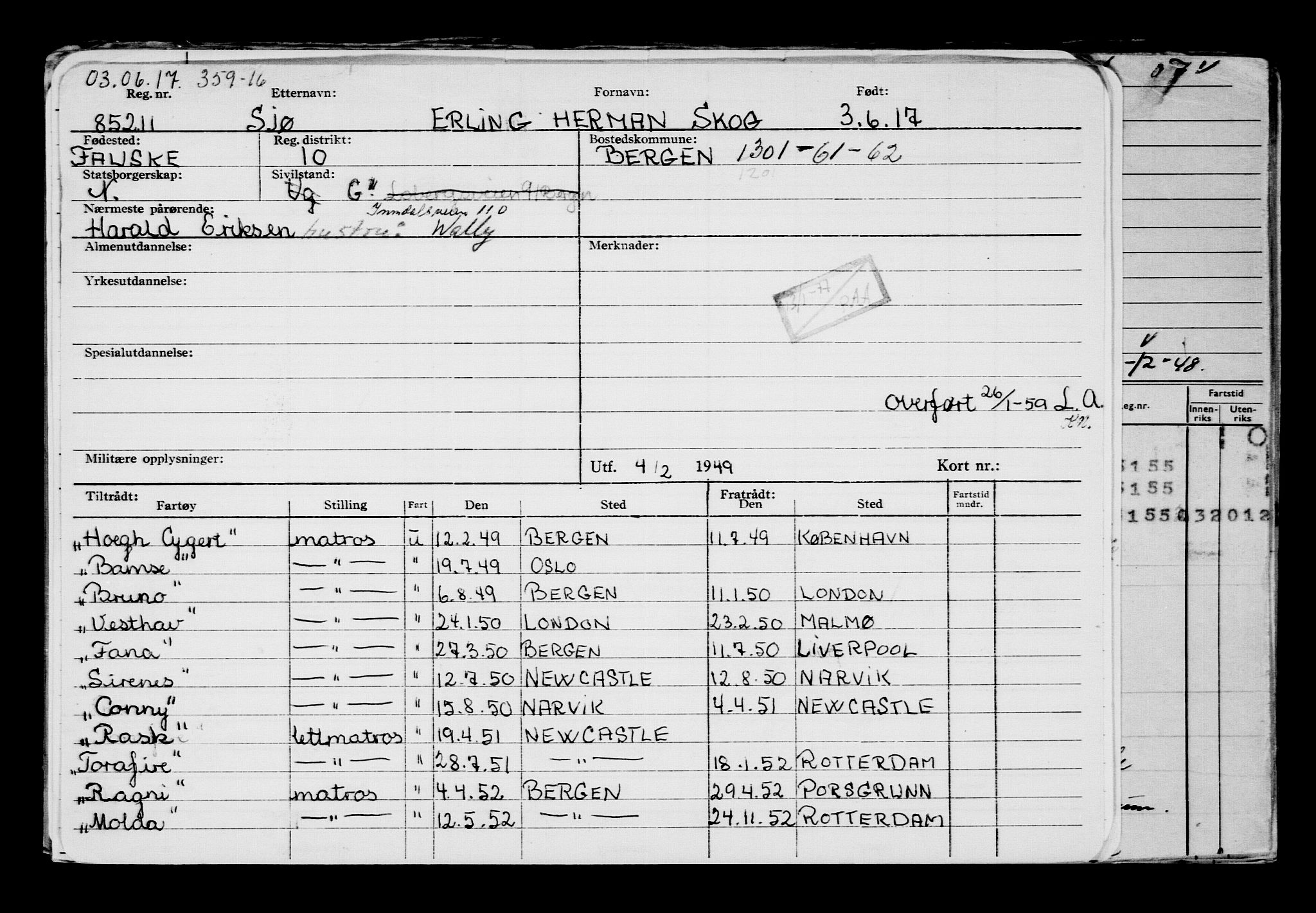 Direktoratet for sjømenn, AV/RA-S-3545/G/Gb/L0149: Hovedkort, 1917, s. 53