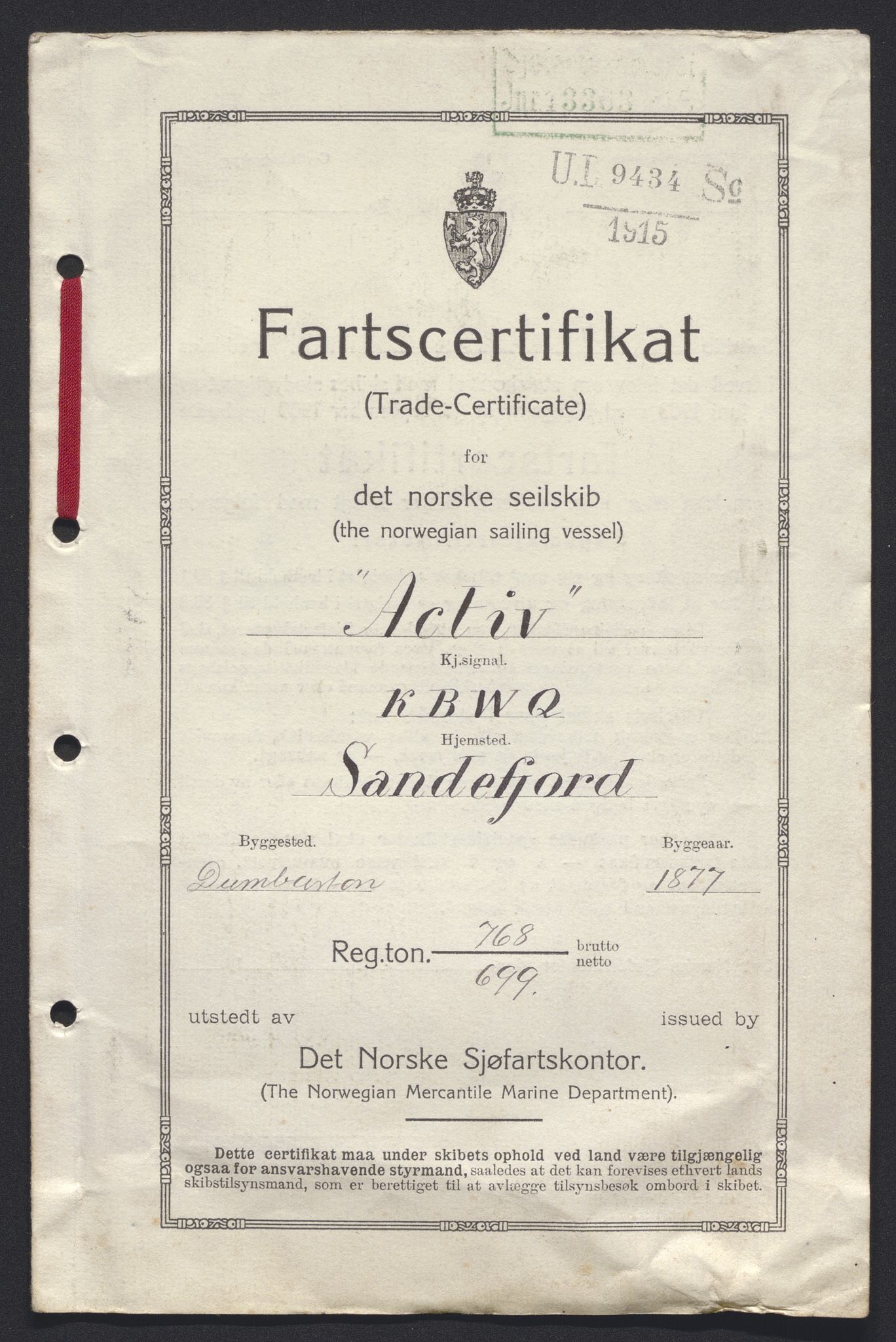 Sjøfartsdirektoratet med forløpere, skipsmapper slettede skip, AV/RA-S-4998/F/Fa/L0002: --, 1873-1923, s. 379