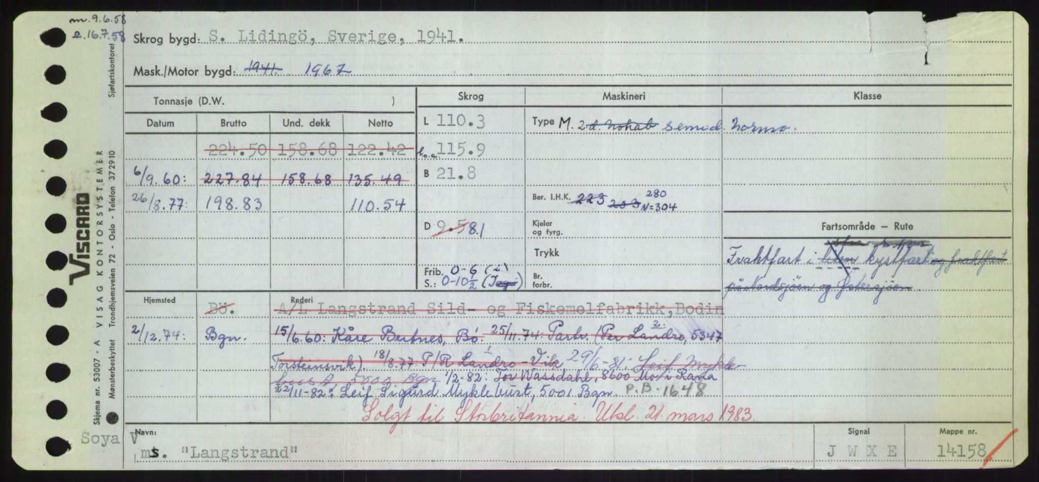 Sjøfartsdirektoratet med forløpere, Skipsmålingen, AV/RA-S-1627/H/Hd/L0022: Fartøy, L-Lia, s. 193