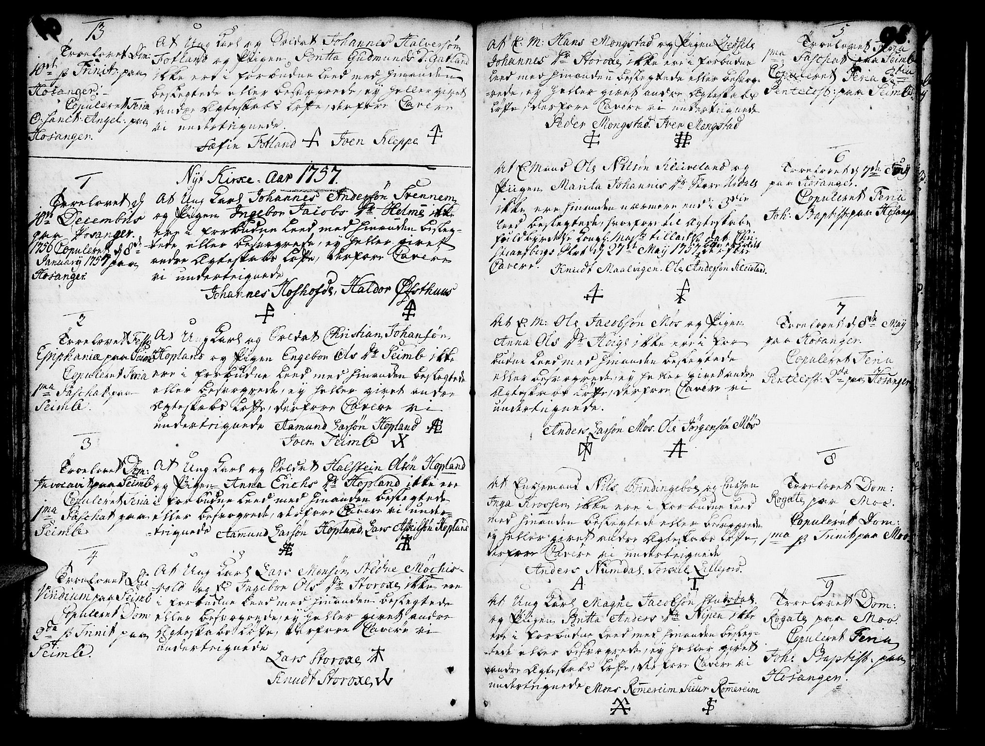 Hosanger sokneprestembete, SAB/A-75801/H/Haa: Ministerialbok nr. A 1 /1, 1750-1766, s. 98