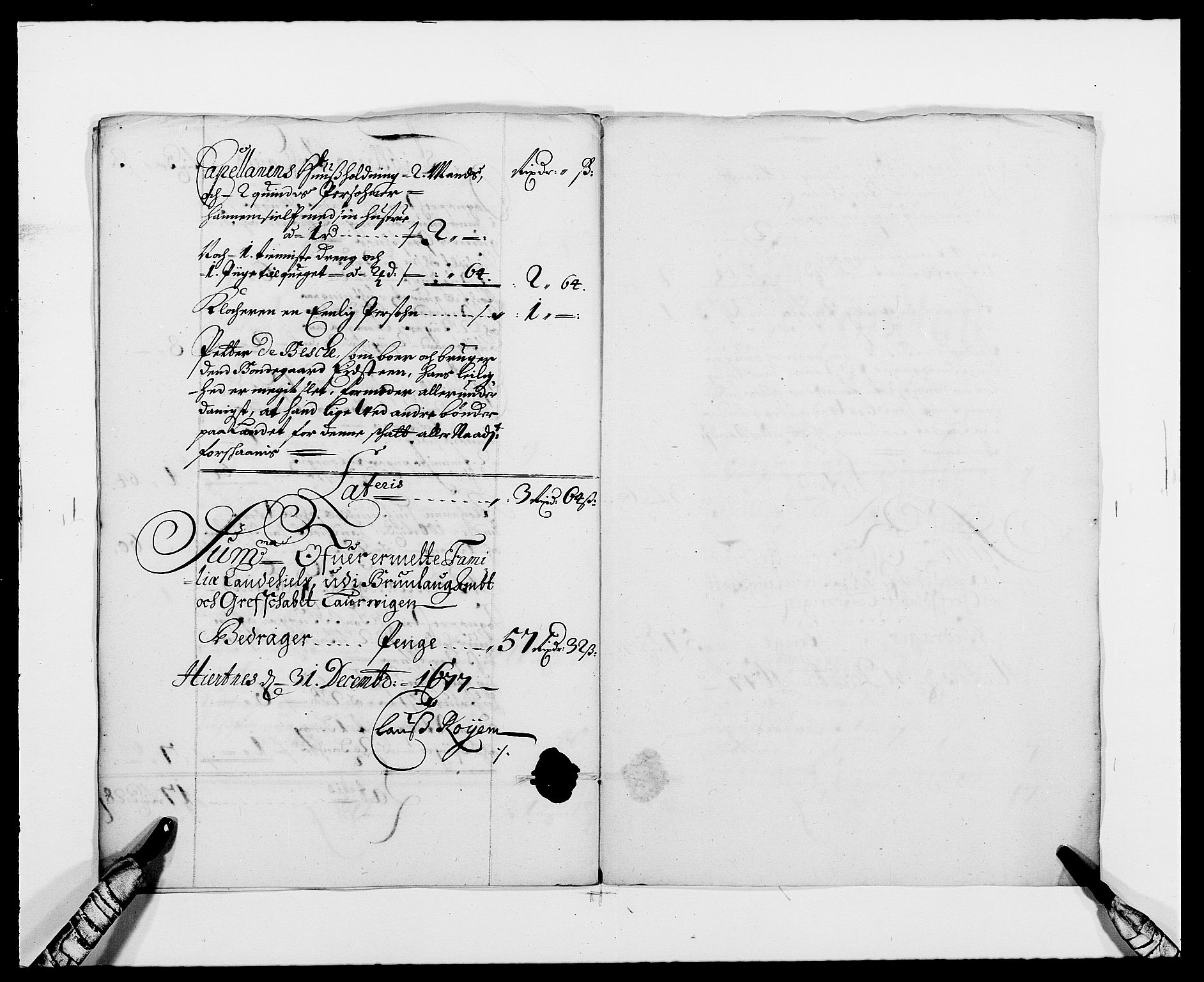 Rentekammeret inntil 1814, Reviderte regnskaper, Fogderegnskap, RA/EA-4092/R33/L1968: Fogderegnskap Larvik grevskap, 1675-1687, s. 114