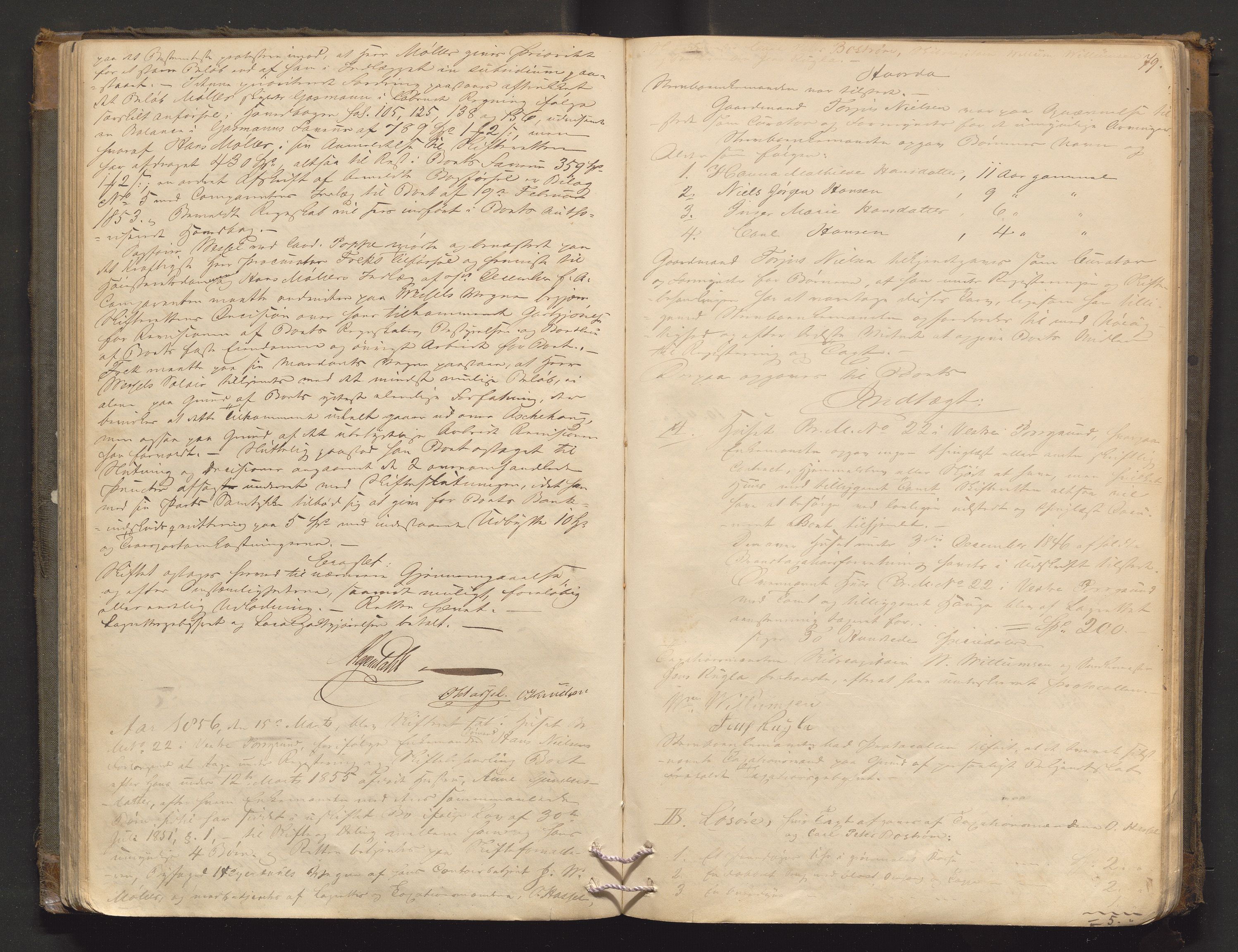 Porsgrunn byfogd, AV/SAKO-A-106/H/Hb/L0007: Skifteprotokoll - C., 1853-1864, s. 78b-79a