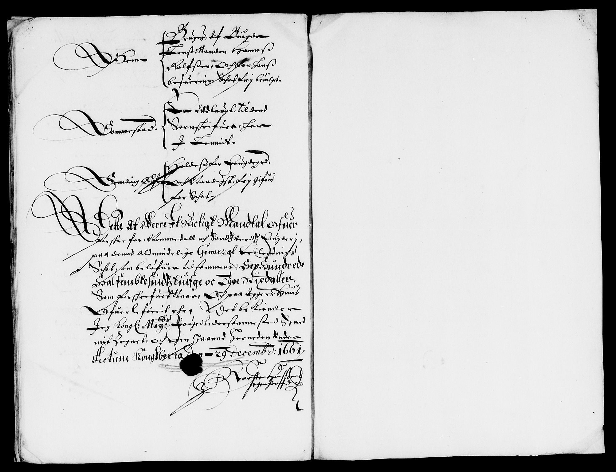 Rentekammeret inntil 1814, Reviderte regnskaper, Lensregnskaper, AV/RA-EA-5023/R/Rb/Rbn/L0006: Numedal og Sandsvær len, 1660-1664