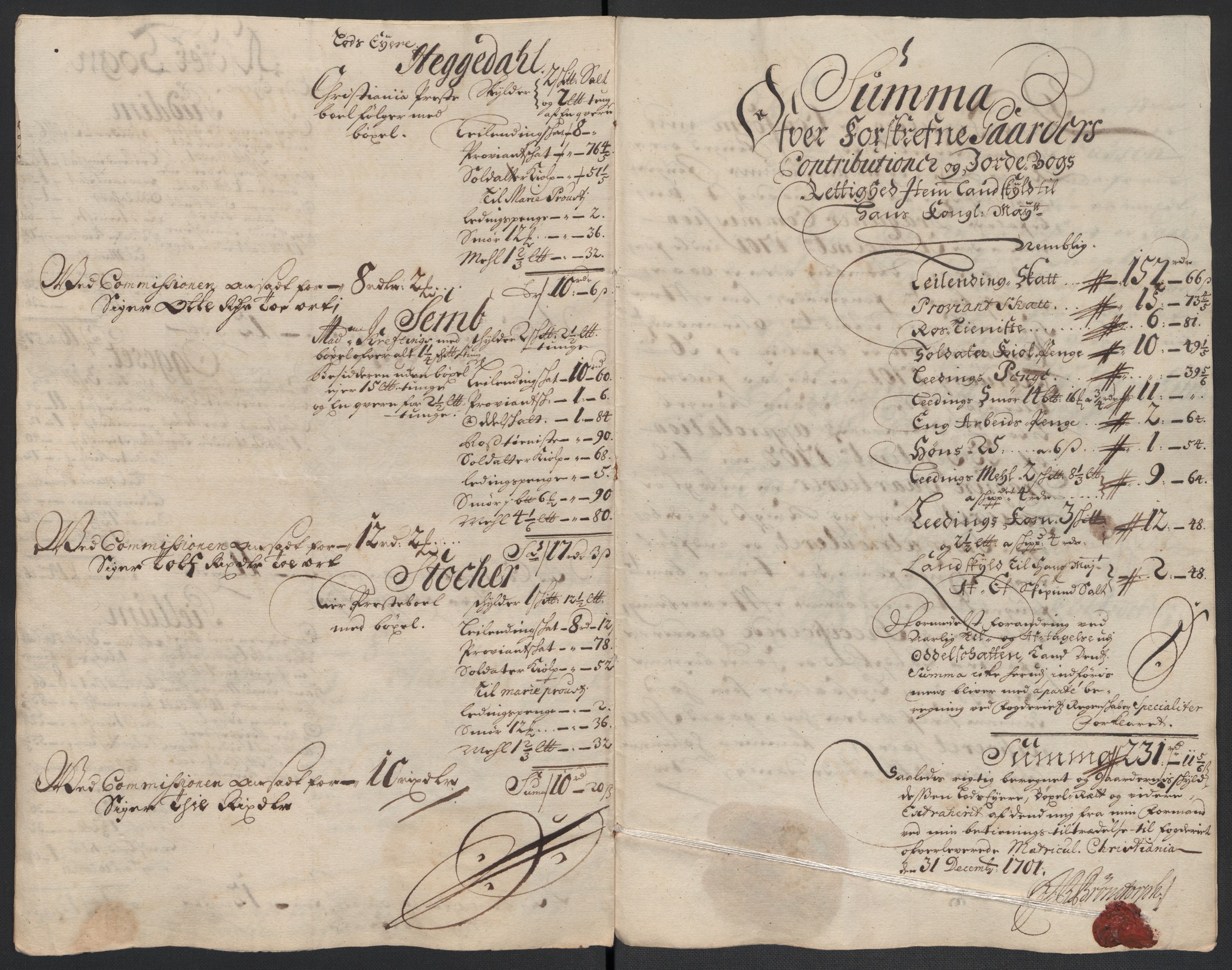 Rentekammeret inntil 1814, Reviderte regnskaper, Fogderegnskap, AV/RA-EA-4092/R10/L0445: Fogderegnskap Aker og Follo, 1703-1704, s. 143