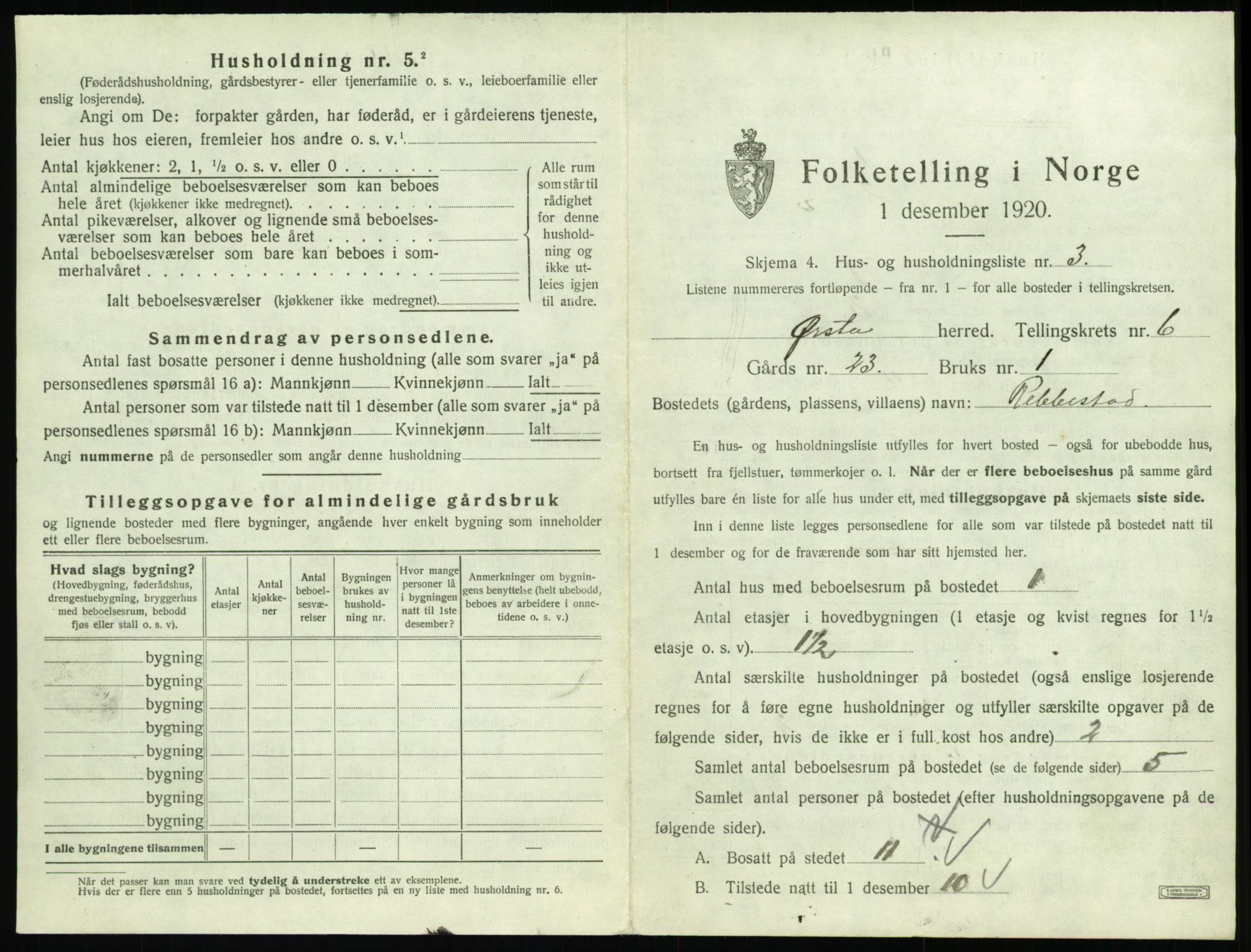 SAT, Folketelling 1920 for 1520 Ørsta herred, 1920, s. 610