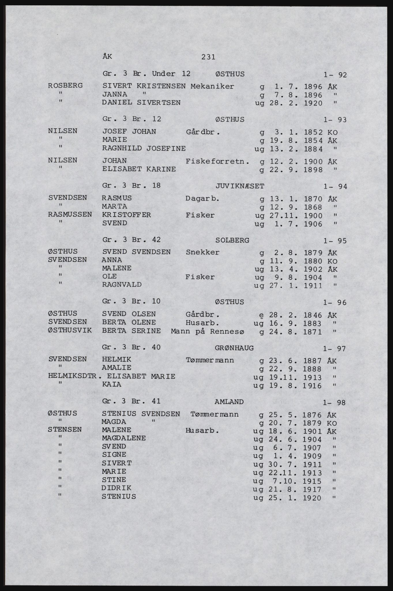 SAST, Avskrift av folketellingen 1920 for Karmøy, 1920, s. 353