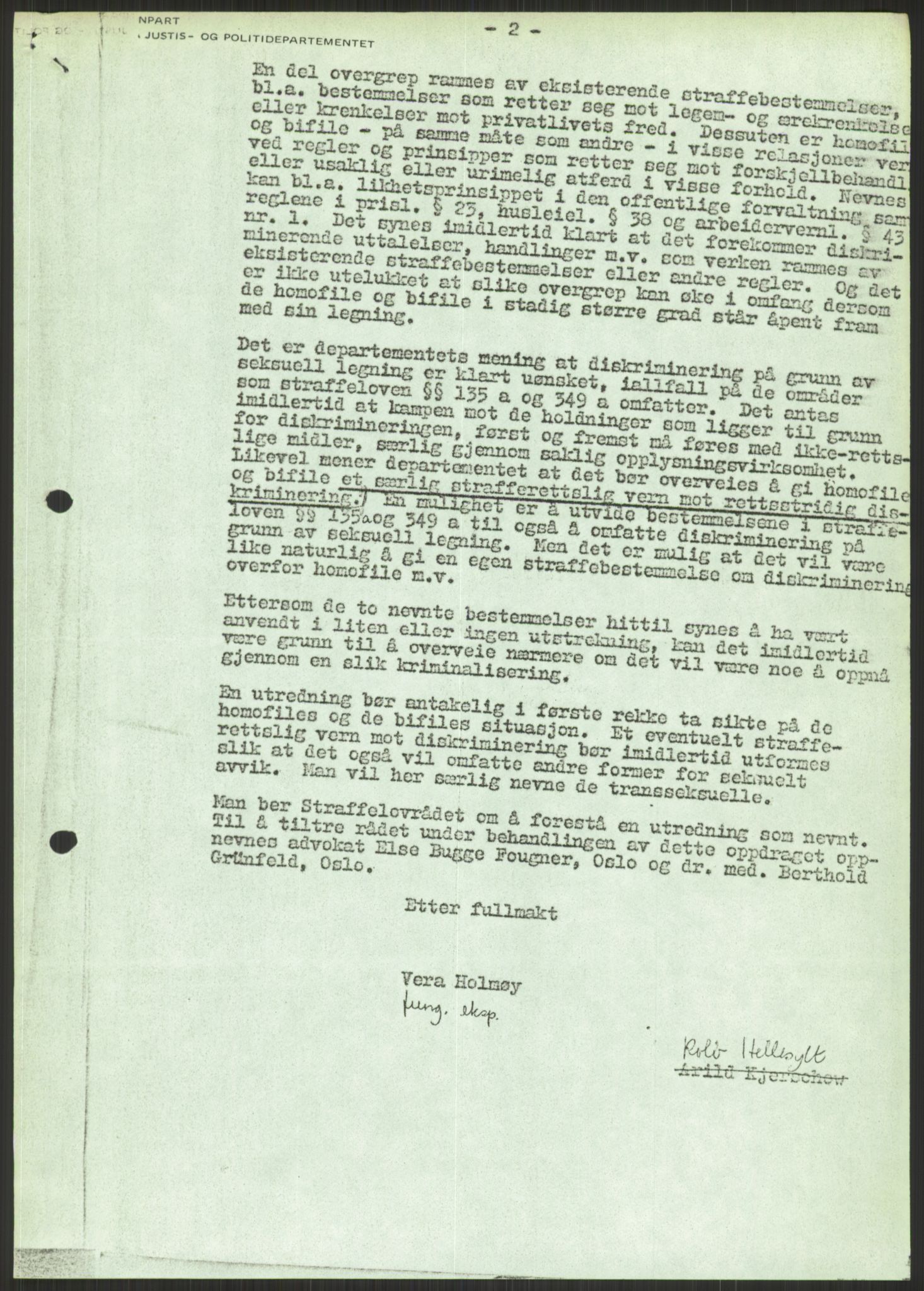 Det Norske Forbundet av 1948/Landsforeningen for Lesbisk og Homofil Frigjøring, AV/RA-PA-1216/D/Dc/L0001: §213, 1953-1989, s. 413