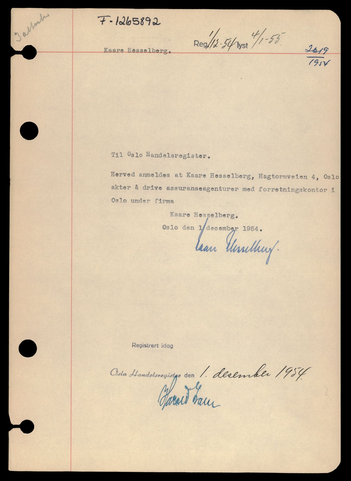 Oslo byfogd, Handelsregisteret, AV/SAT-A-10867/G/Gb/Gba/L0022: Enkeltmannsforetak, Ka-Kjek, 1944-1990