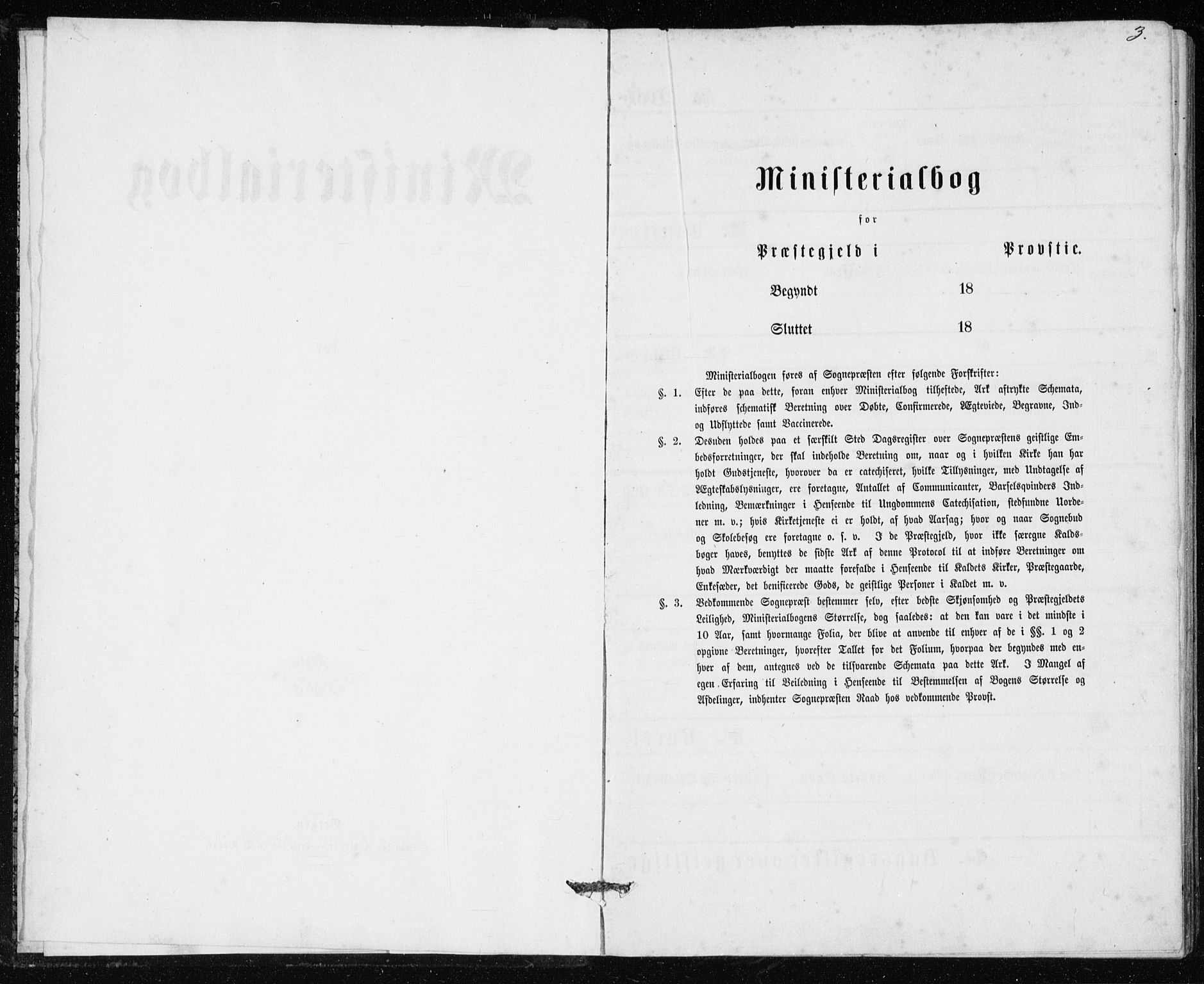 Lindås Sokneprestembete, AV/SAB-A-76701/H/Haa/Haaa/L0017: Ministerialbok nr. A 17, 1874-1877, s. 3