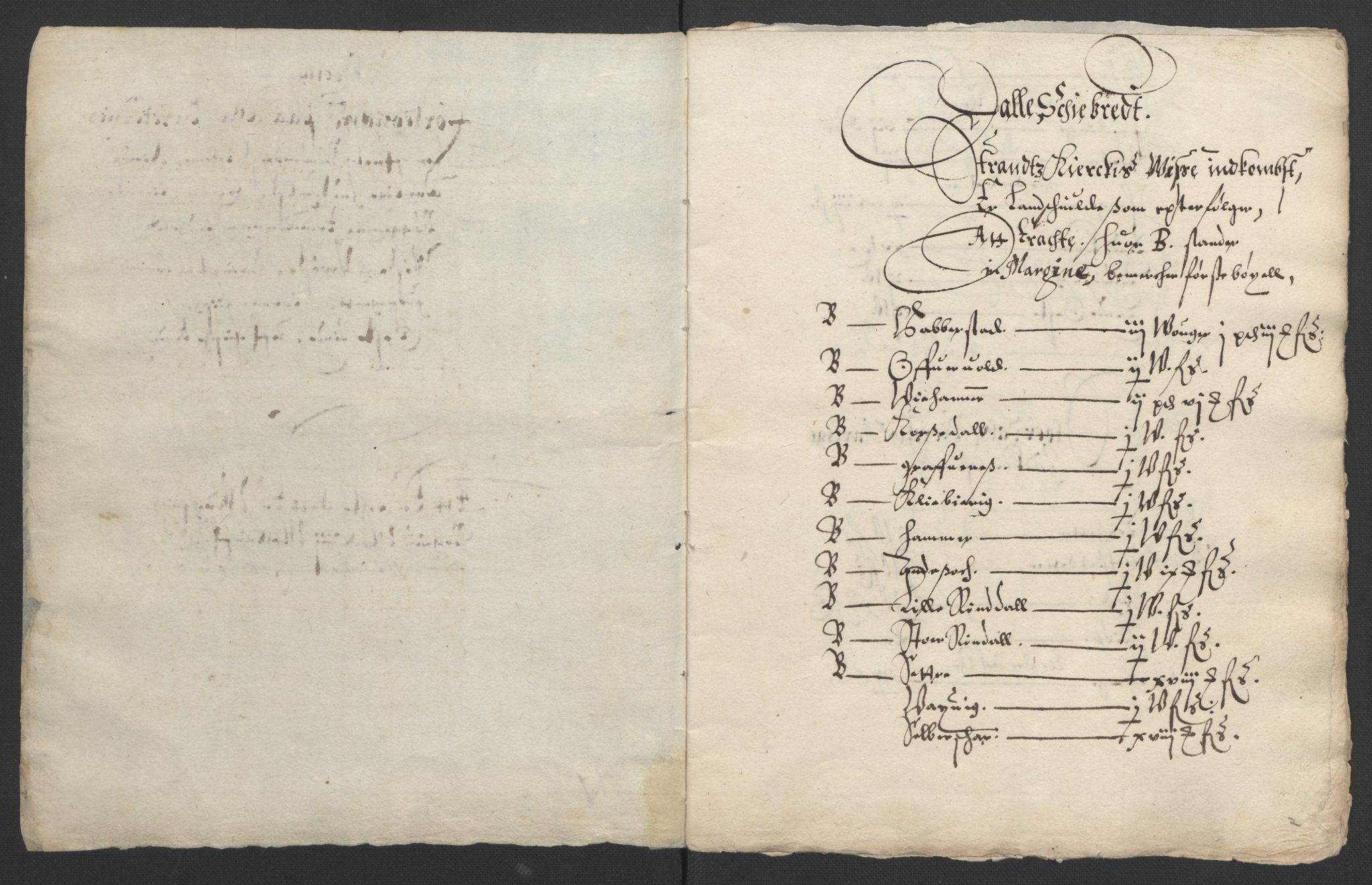 Stattholderembetet 1572-1771, AV/RA-EA-2870/Ek/L0015/0001: Jordebøker til utlikning av rosstjeneste 1624-1626: / Kirke- og prestebolsinntekter i Bergen bispedømme, 1624-1626, s. 105