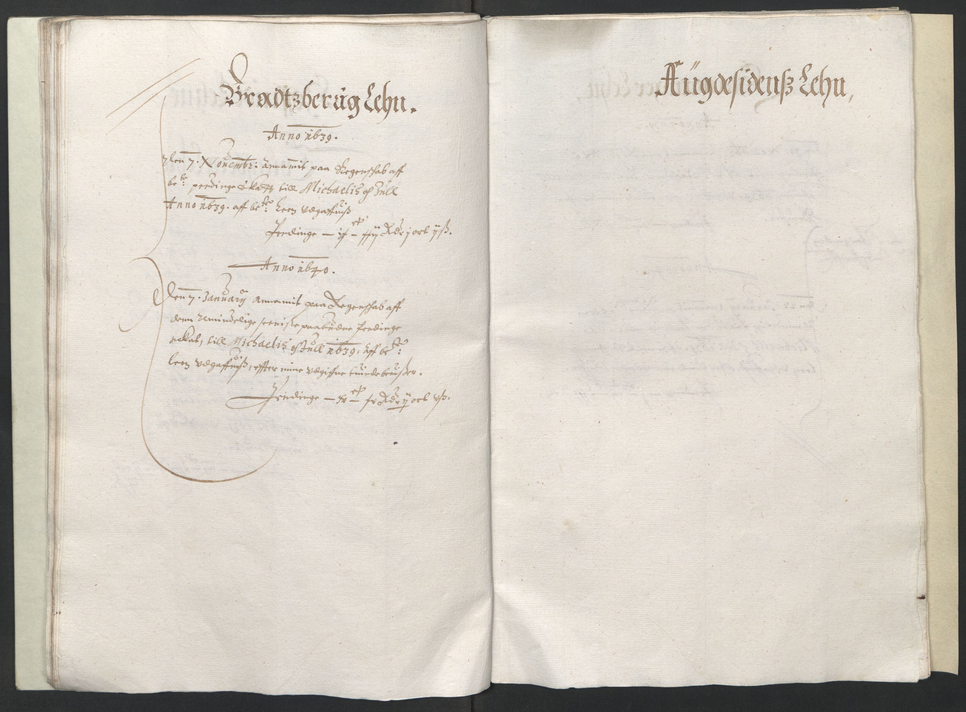 Rentekammeret inntil 1814, Reviderte regnskaper, Lensregnskaper, AV/RA-EA-5023/R/Rb/Rba/L0147: Akershus len, 1639-1640