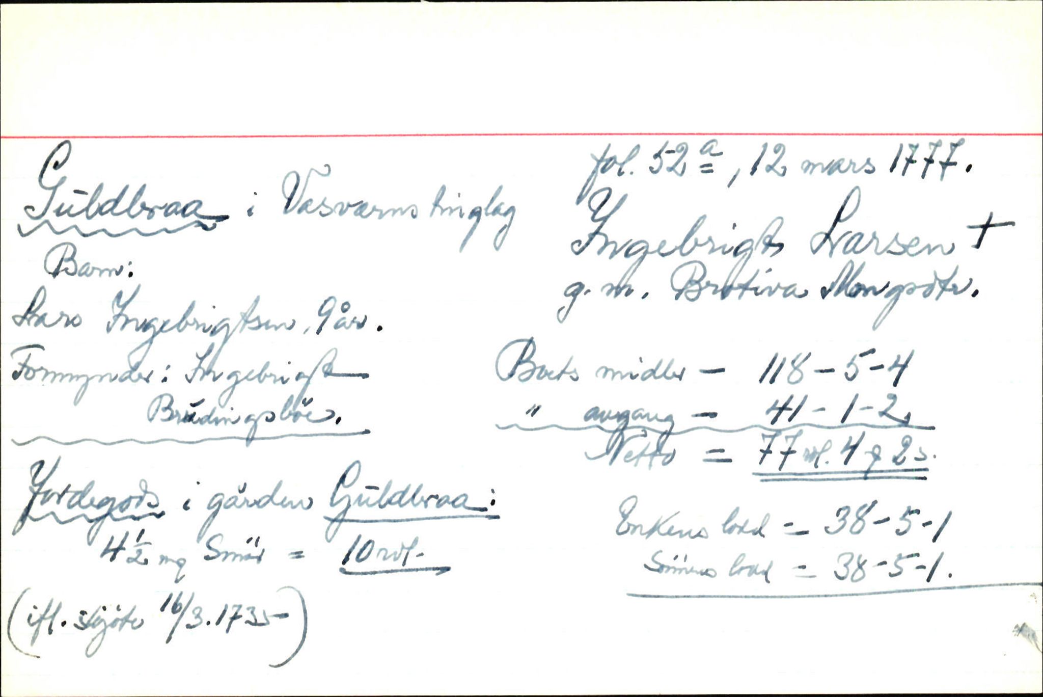 Skiftekort ved Statsarkivet i Bergen, SAB/SKIFTEKORT/001/L0003: Skifteprotokoll nr. 6, 1776-1783, s. 1489