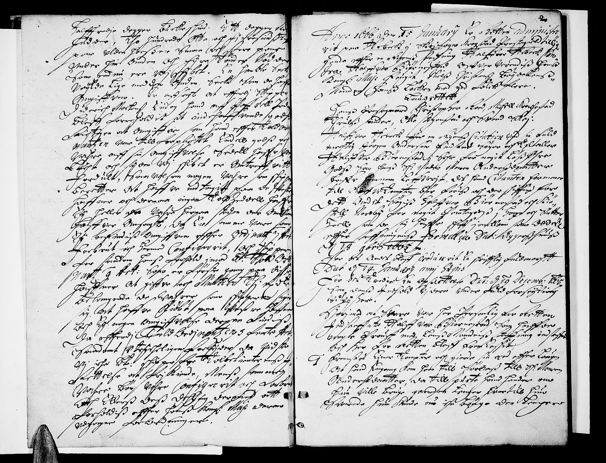 Follo sorenskriveri, AV/SAO-A-10274/F/Fb/Fba/L0006: Tingbok, 1666, s. 1b-2a