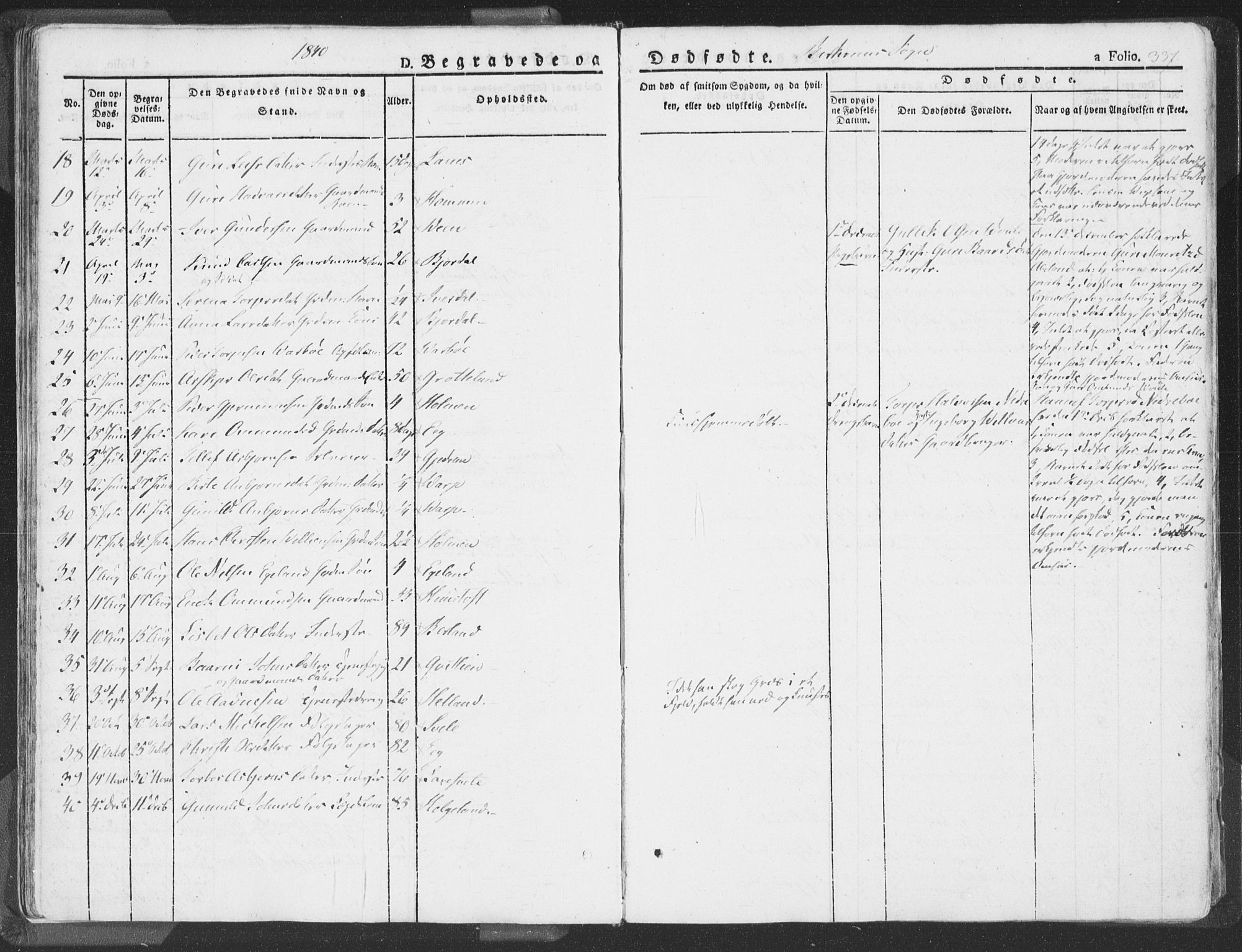 Helleland sokneprestkontor, SAST/A-101810: Ministerialbok nr. A 6.2, 1834-1863, s. 337