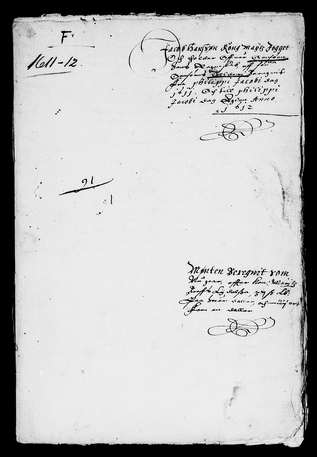 Rentekammeret inntil 1814, Reviderte regnskaper, Lensregnskaper, AV/RA-EA-5023/R/Rb/Rba/L0027: Akershus len, 1611-1612