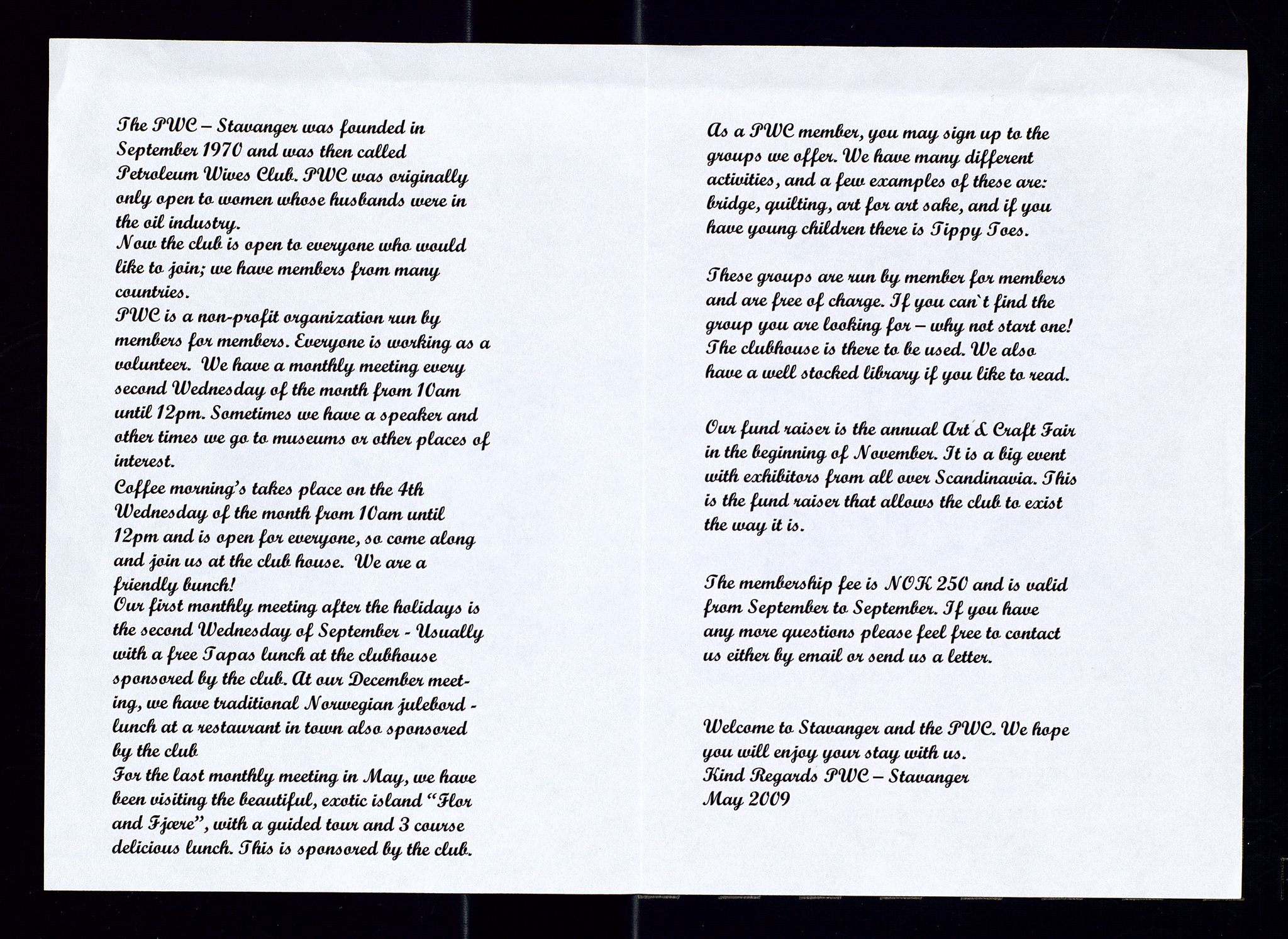 PA 1547 - Petroleum Wives Club, AV/SAST-A-101974/A/Aa/L0003: Board and General Meeting, 1994-1998