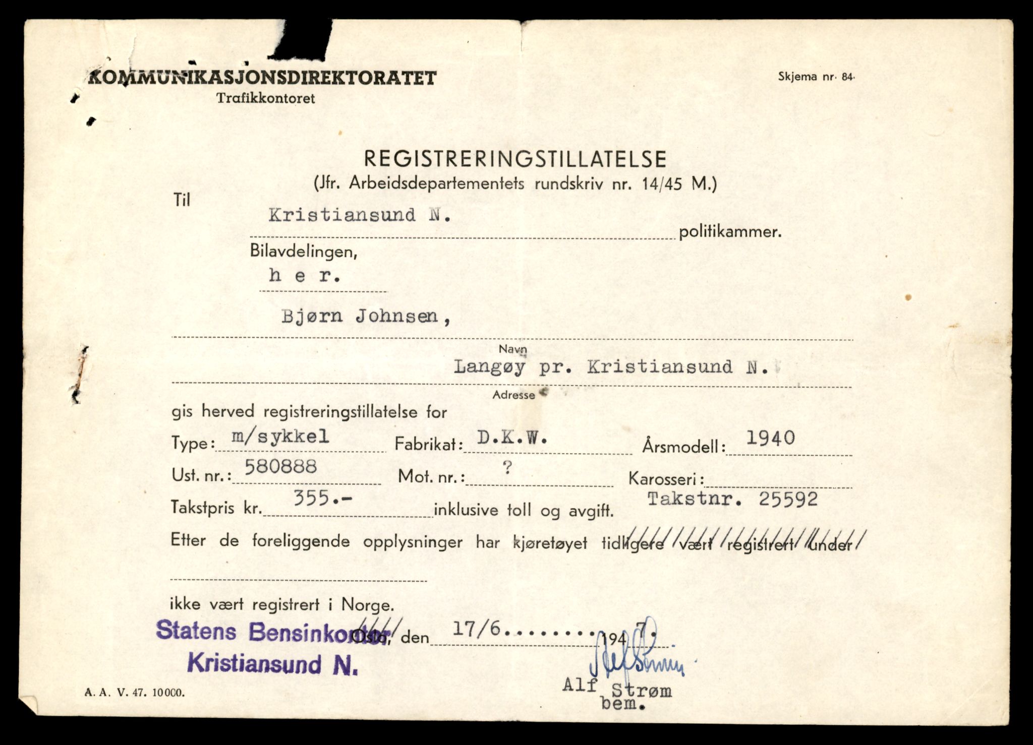 Møre og Romsdal vegkontor - Ålesund trafikkstasjon, AV/SAT-A-4099/F/Fe/L0027: Registreringskort for kjøretøy T 11161 - T 11289, 1927-1998, s. 3123