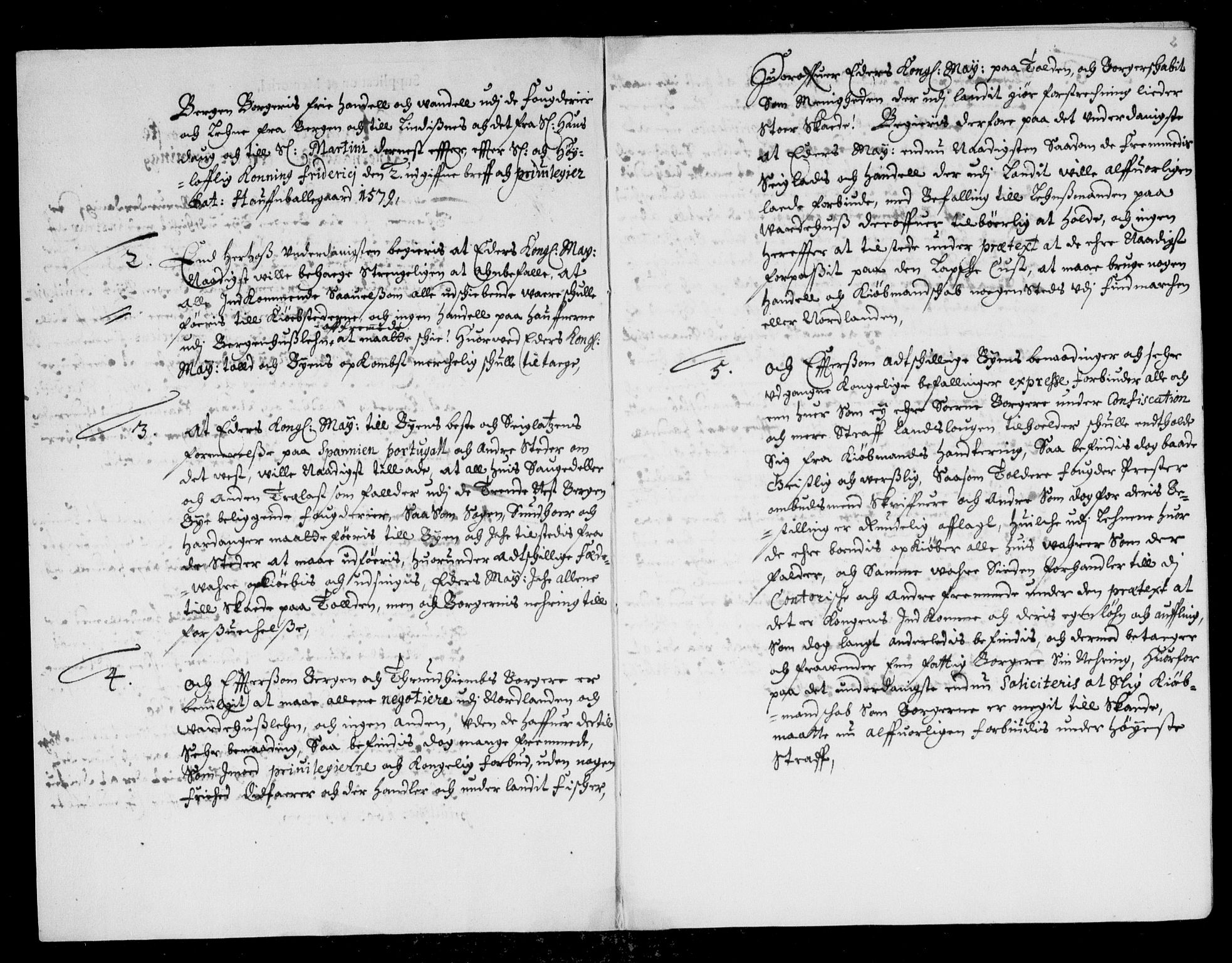 Danske Kanselli, Skapsaker, AV/RA-EA-4061/F/L0055: Skap 14, pakke 18A-18B, litra Ø, 1607-1704, s. 83