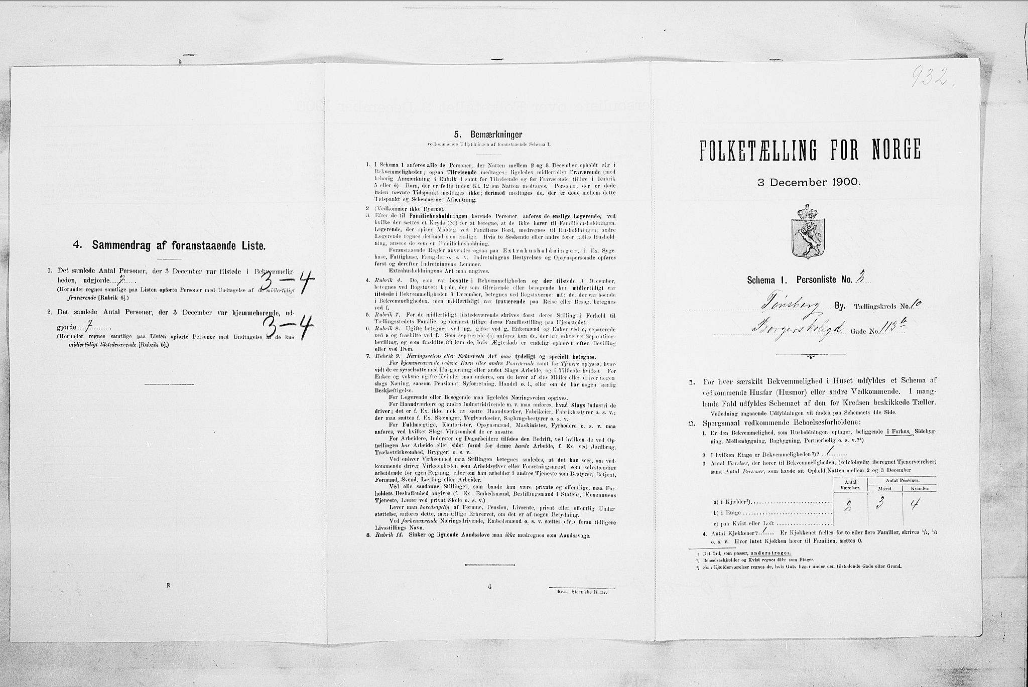 RA, Folketelling 1900 for 0705 Tønsberg kjøpstad, 1900, s. 1341
