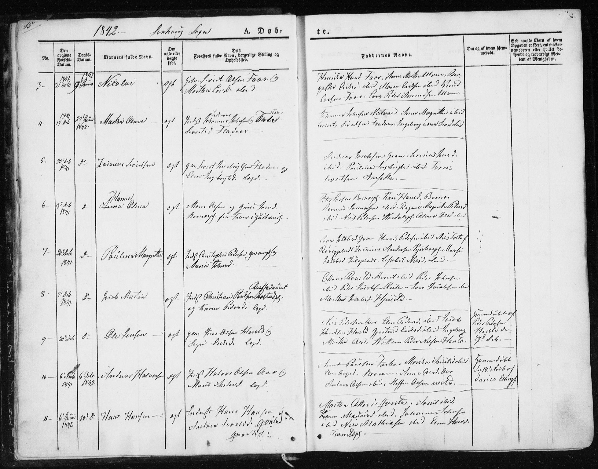 Ministerialprotokoller, klokkerbøker og fødselsregistre - Nord-Trøndelag, SAT/A-1458/730/L0280: Ministerialbok nr. 730A07 /1, 1840-1854, s. 15