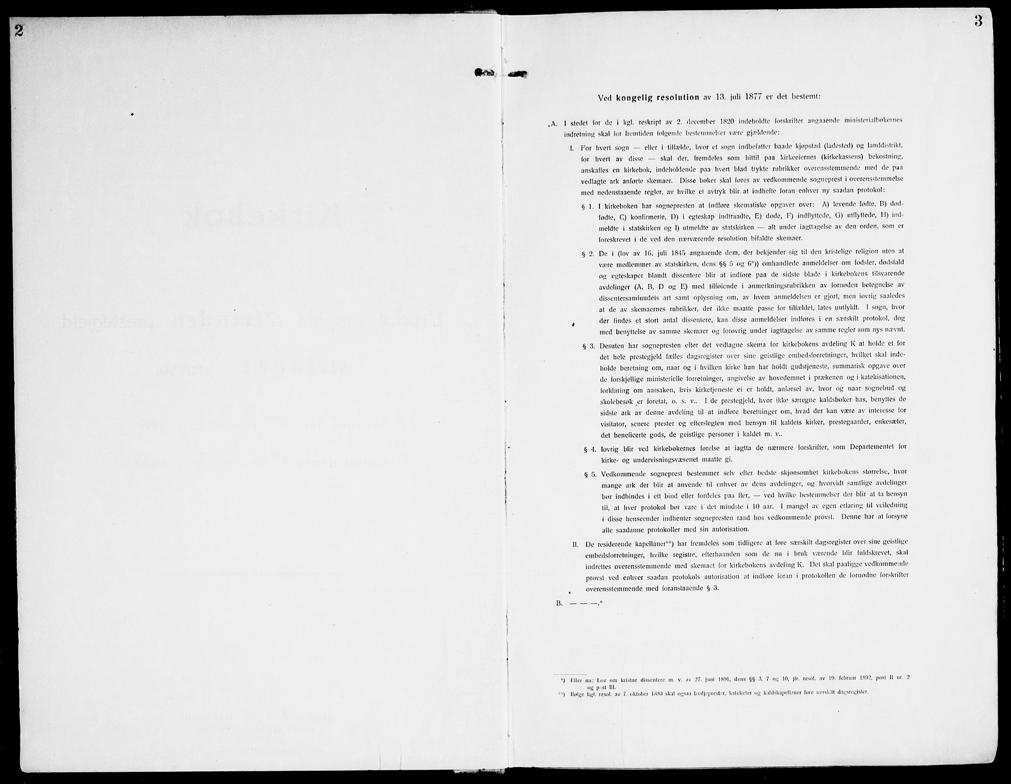 Ministerialprotokoller, klokkerbøker og fødselsregistre - Sør-Trøndelag, SAT/A-1456/607/L0321: Ministerialbok nr. 607A05, 1916-1935, s. 2-3