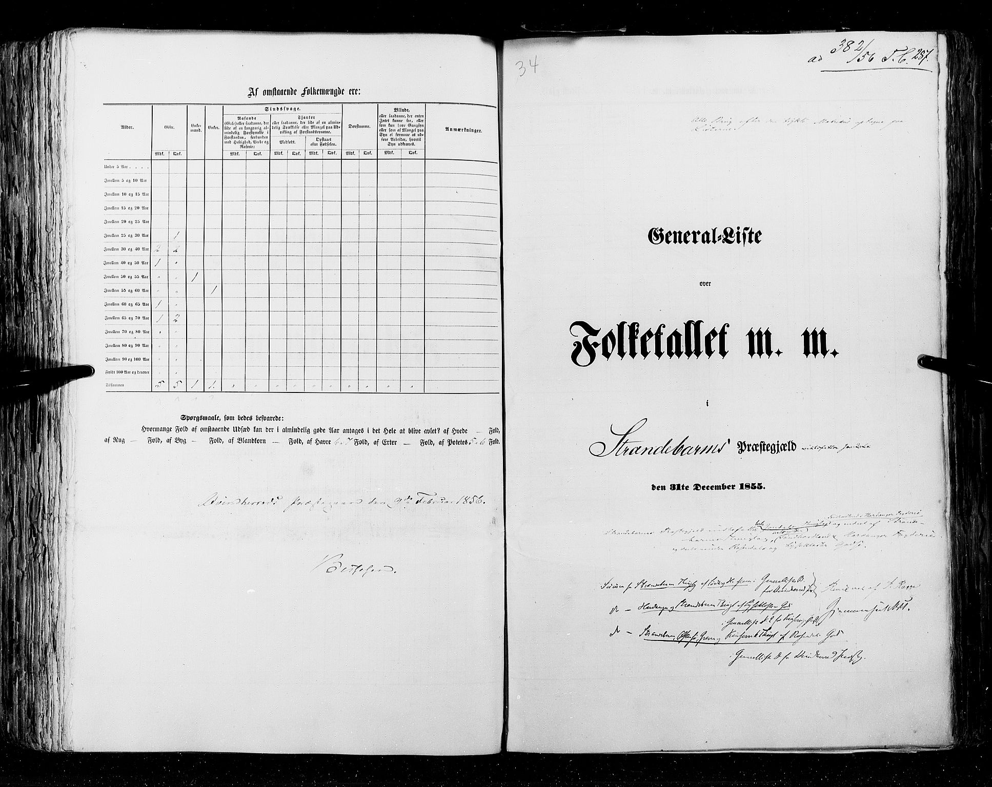 RA, Folketellingen 1855, bind 4: Stavanger amt og Søndre Bergenhus amt, 1855, s. 287