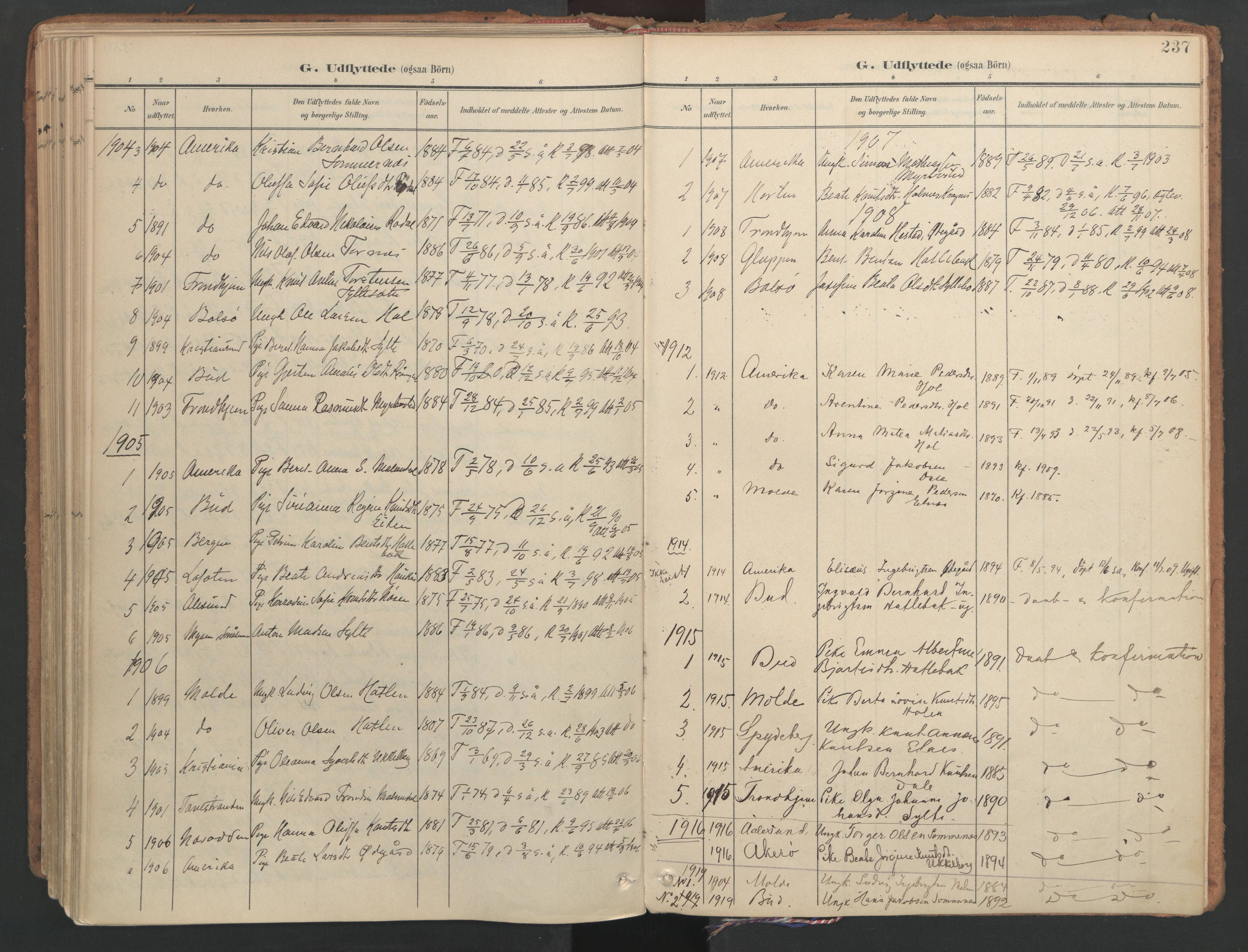 Ministerialprotokoller, klokkerbøker og fødselsregistre - Møre og Romsdal, AV/SAT-A-1454/564/L0741: Ministerialbok nr. 564A02, 1900-1976, s. 237