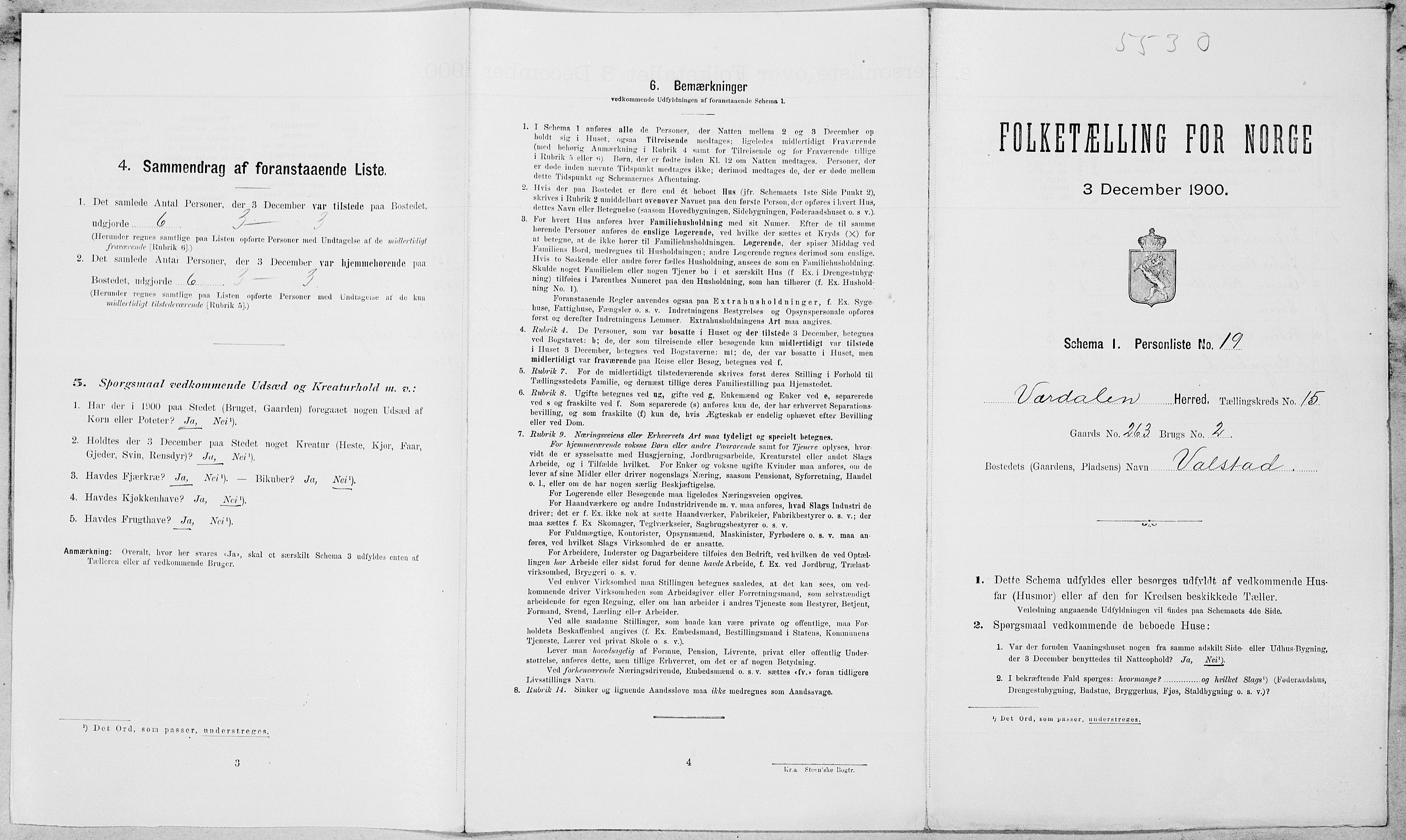 SAT, Folketelling 1900 for 1721 Verdal herred, 1900, s. 1917