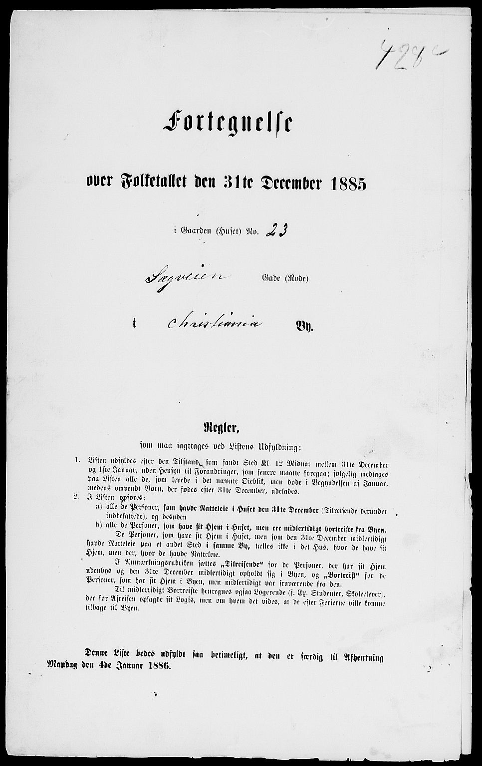 RA, Folketelling 1885 for 0301 Kristiania kjøpstad, 1885, s. 6679