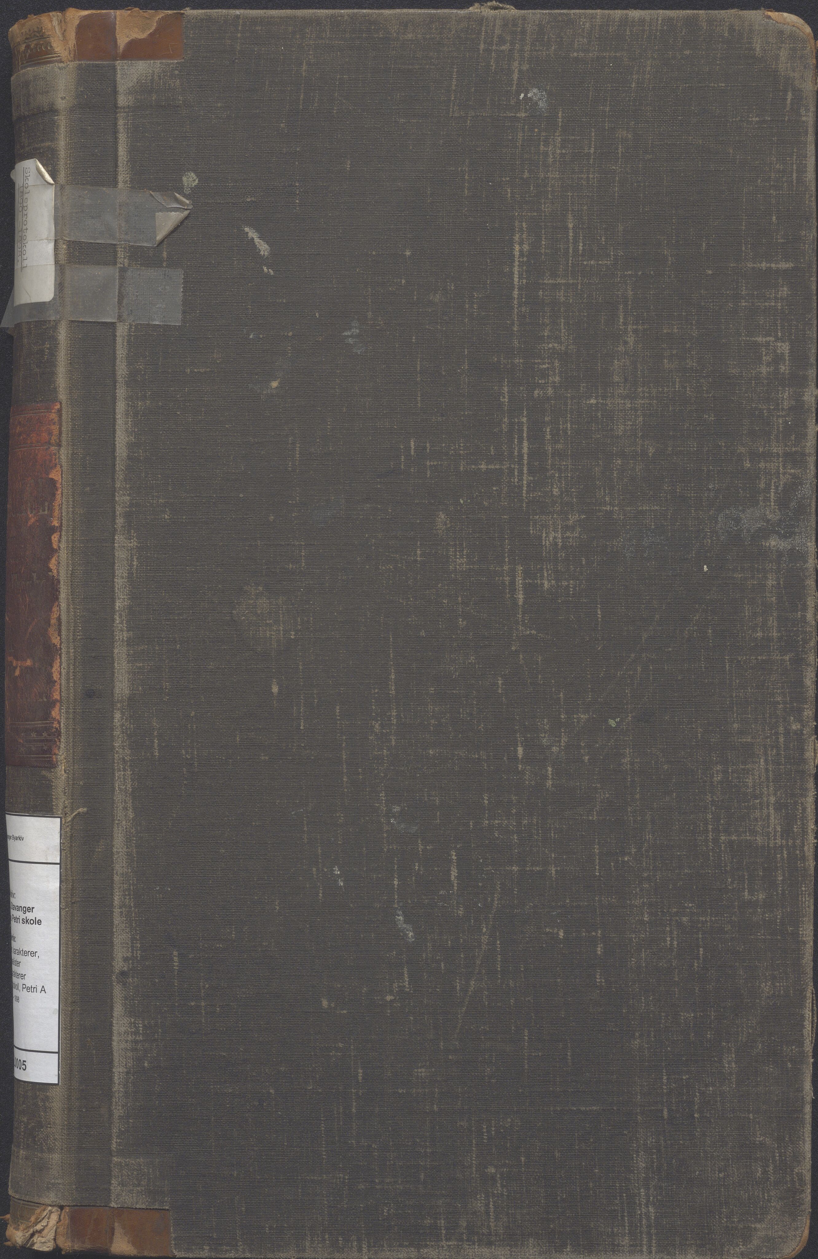 A-0504. Stavanger kommune. Petri skole, BYST/A-0504/G/Gc/L0005: Karakterprotokoll, Petri A, 1890-1898