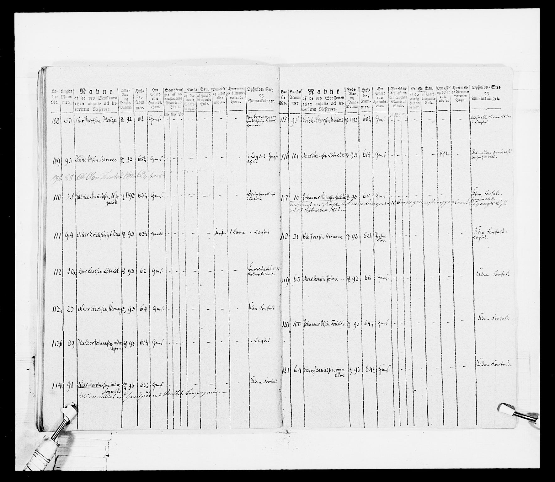 Generalitets- og kommissariatskollegiet, Det kongelige norske kommissariatskollegium, RA/EA-5420/E/Eh/L0099: Bergenhusiske nasjonale infanteriregiment, 1812, s. 273