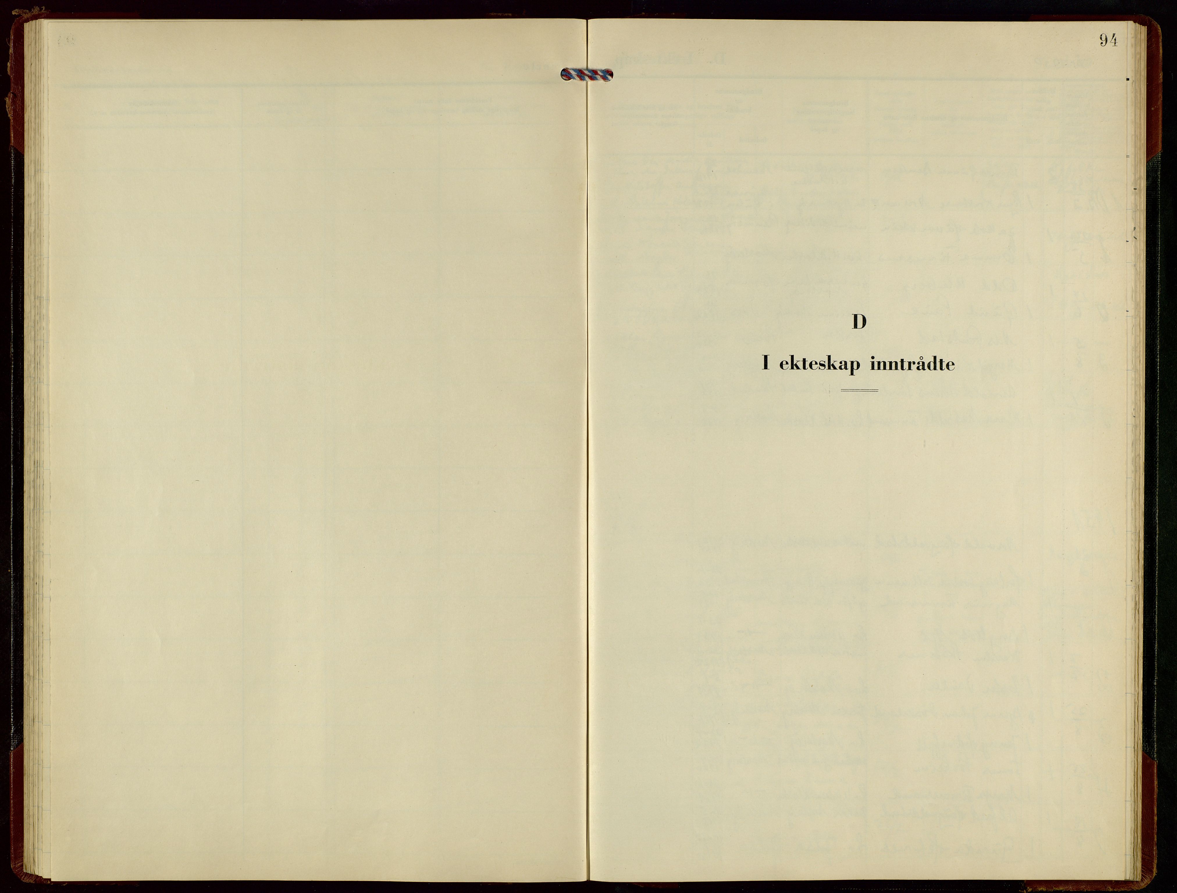 Rennesøy sokneprestkontor, SAST/A -101827/H/Ha/Hab/L0019: Klokkerbok nr. B 18, 1950-1972, s. 94