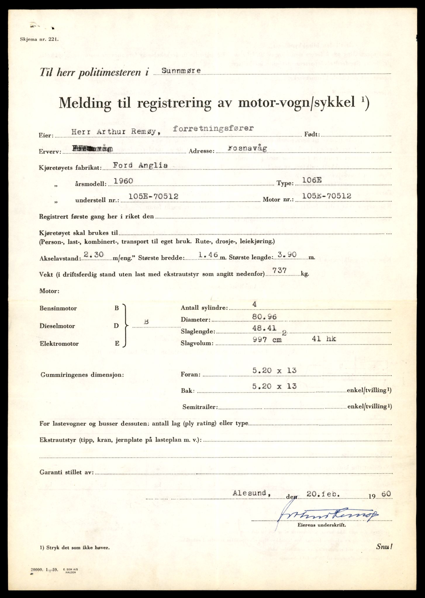 Møre og Romsdal vegkontor - Ålesund trafikkstasjon, AV/SAT-A-4099/F/Fe/L0019: Registreringskort for kjøretøy T 10228 - T 10350, 1927-1998, s. 2345