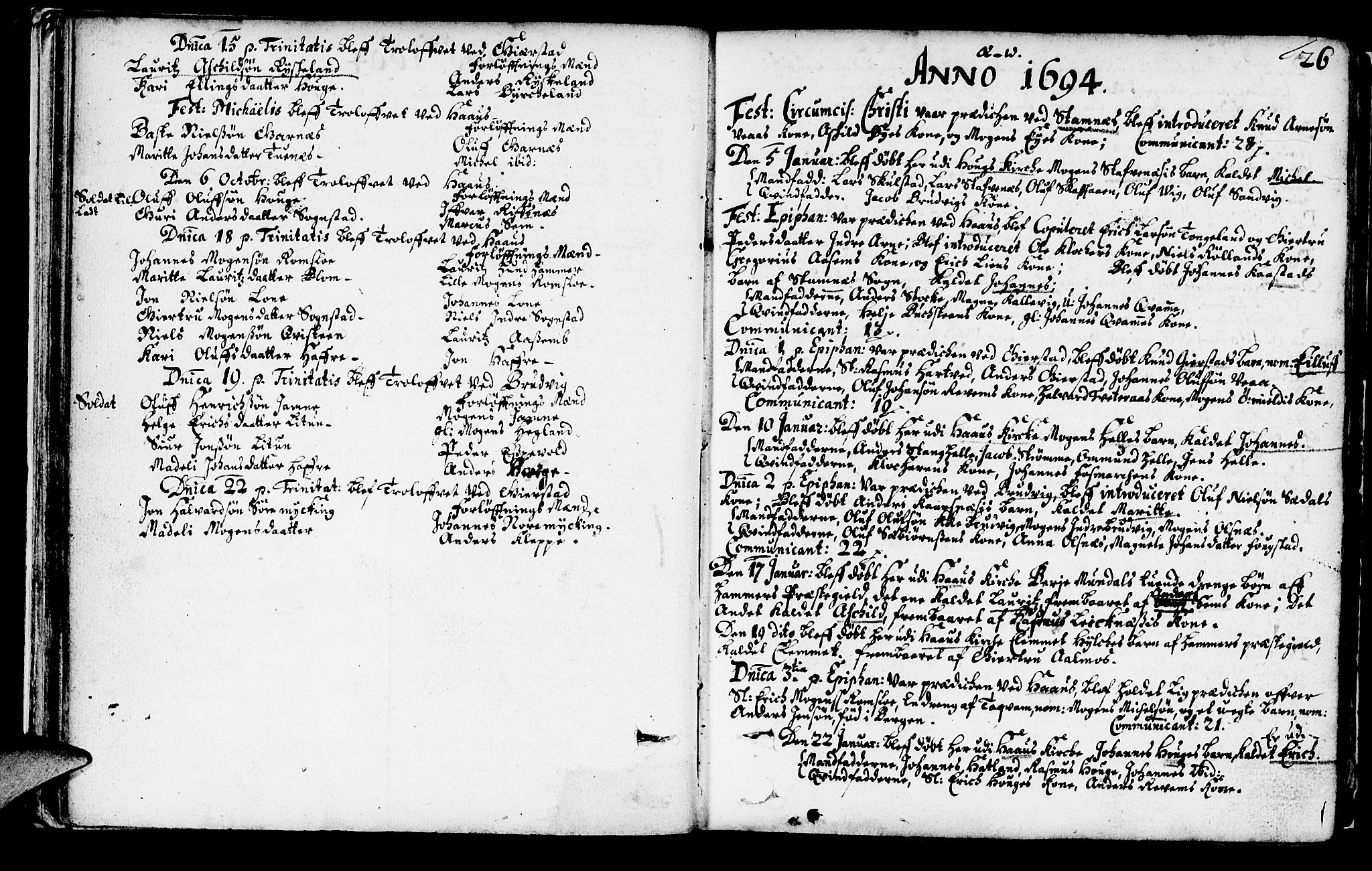 Haus sokneprestembete, AV/SAB-A-75601/H/Haa: Ministerialbok nr. A 1, 1691-1712, s. 26