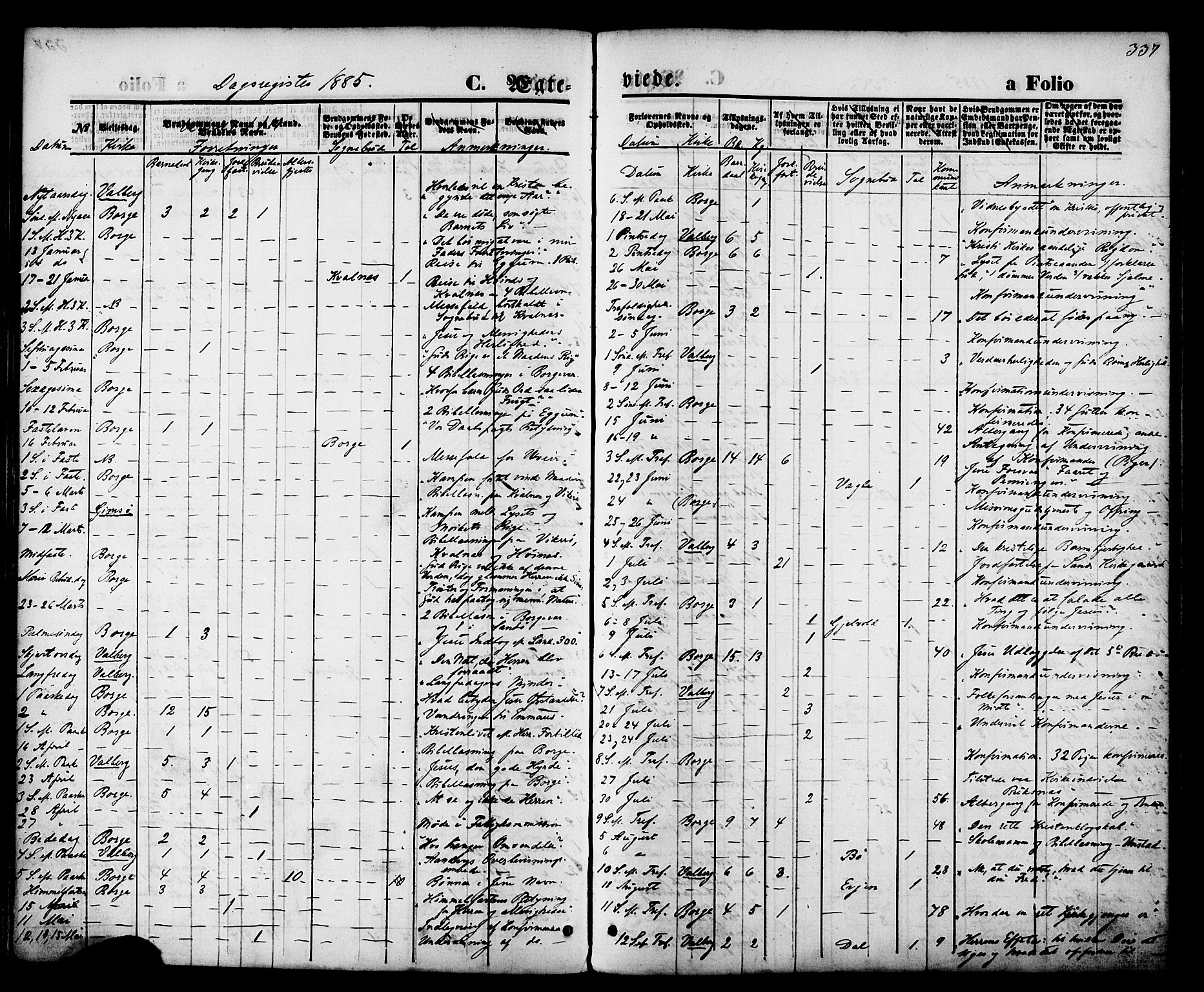 Ministerialprotokoller, klokkerbøker og fødselsregistre - Nordland, SAT/A-1459/880/L1132: Ministerialbok nr. 880A06, 1869-1887, s. 337
