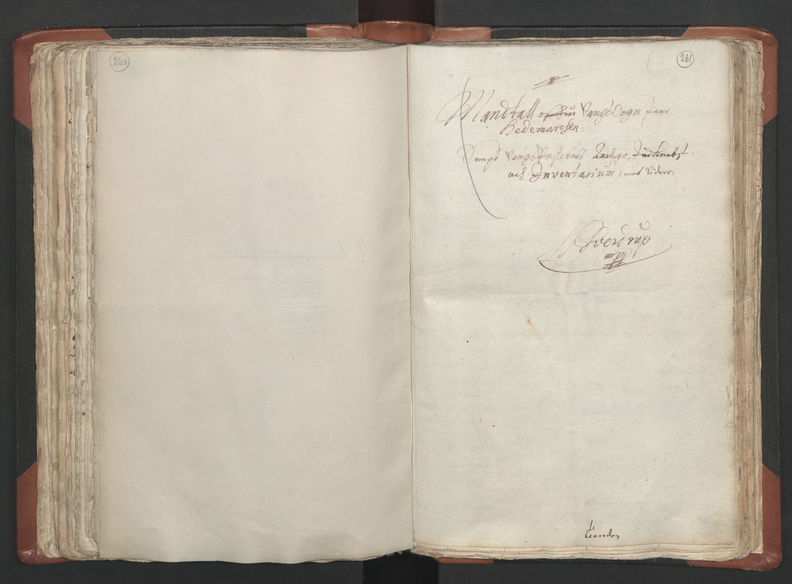 RA, Sogneprestenes manntall 1664-1666, nr. 5: Hedmark prosti, 1664-1666, s. 260-261