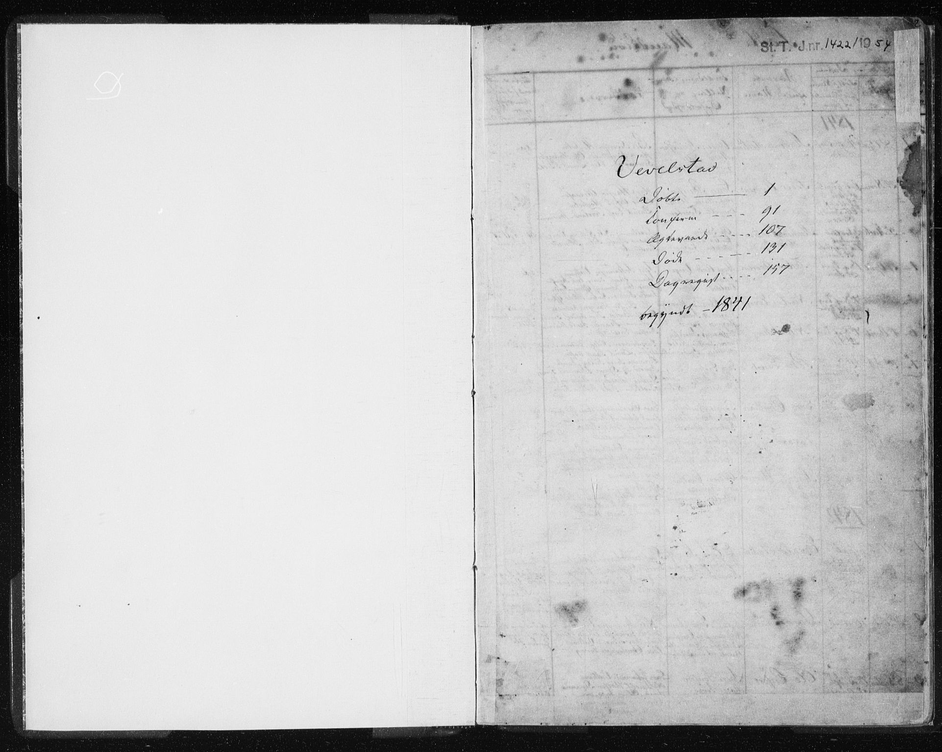 Ministerialprotokoller, klokkerbøker og fødselsregistre - Nordland, AV/SAT-A-1459/819/L0275: Klokkerbok nr. 819C01, 1841-1868